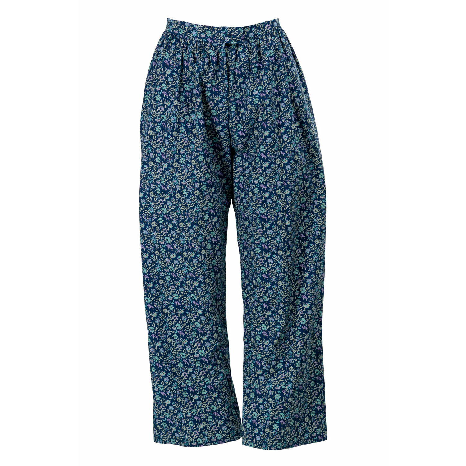 Kristinit Women's Blue Floral Keaton Pants