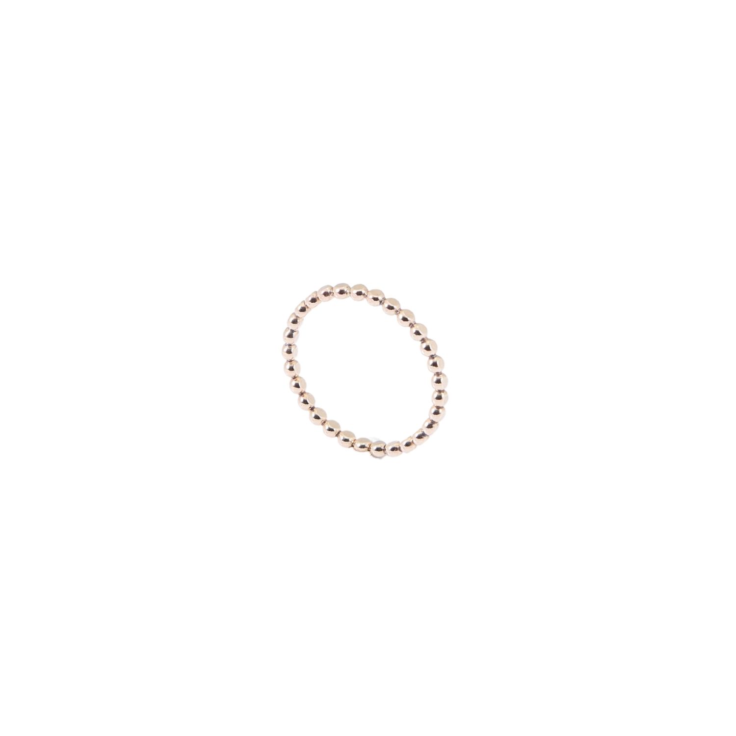 Inari Jewellery Women's Dot Philosophy Minimalist Gold Filled Stacking Ring