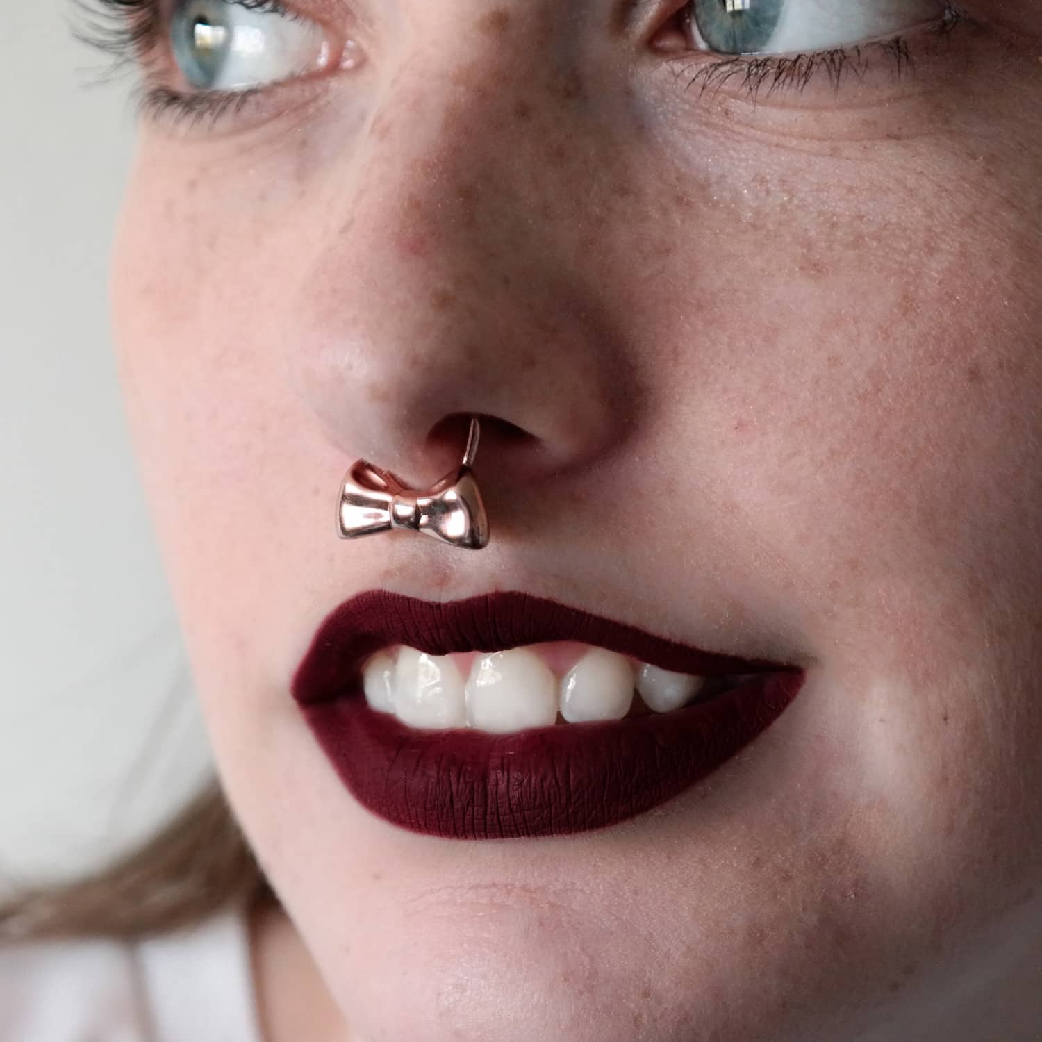Bow Rose Gold Septum Ring Marie June Jewelry Wolf Badger