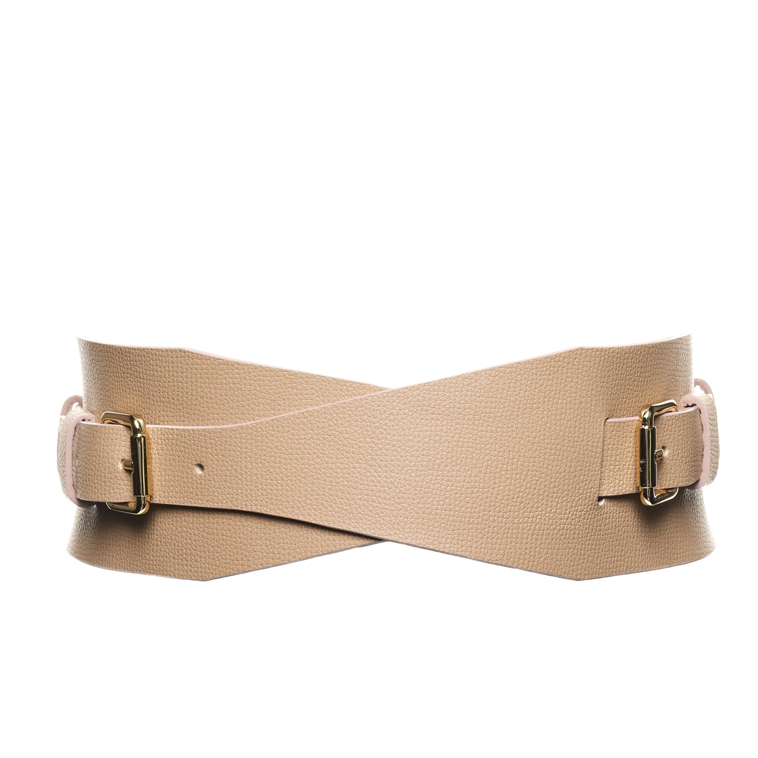 Women’s Neutrals Waist Leather Belt - Dakota Nude 32" Plik X Haya