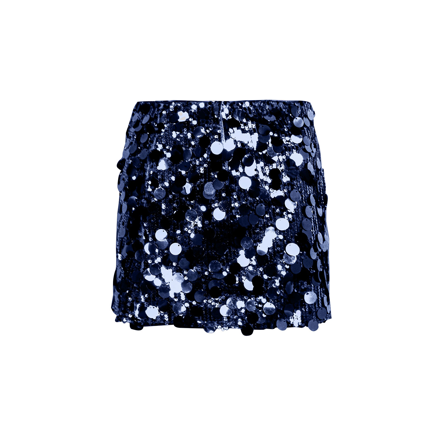 Amy Lynn Women's Blue Oceane Navy Disc Mini Skirt