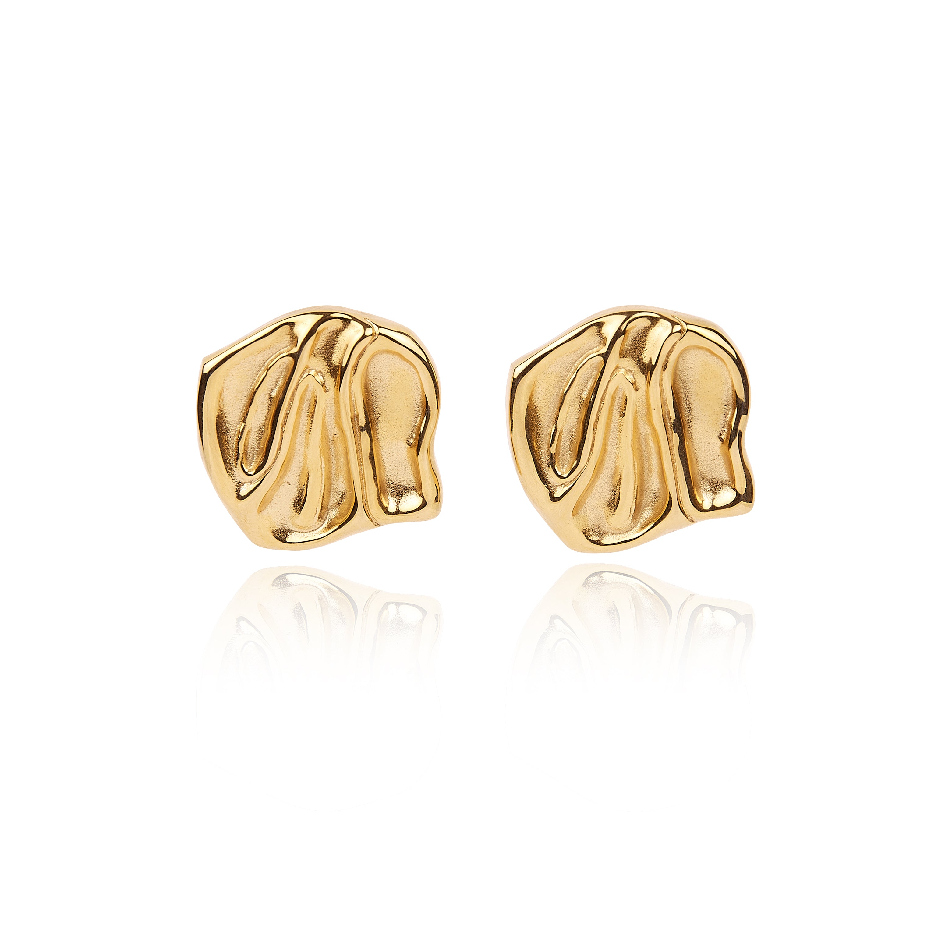 Tseatjewelry Women's Gold Daisy Earrings