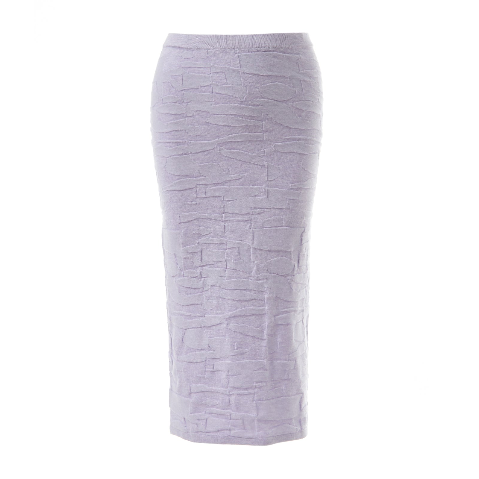 Women’s Pink / Purple Fully Fashioning Vicky Geometric Jacquard Knit Skirt - Lilac M