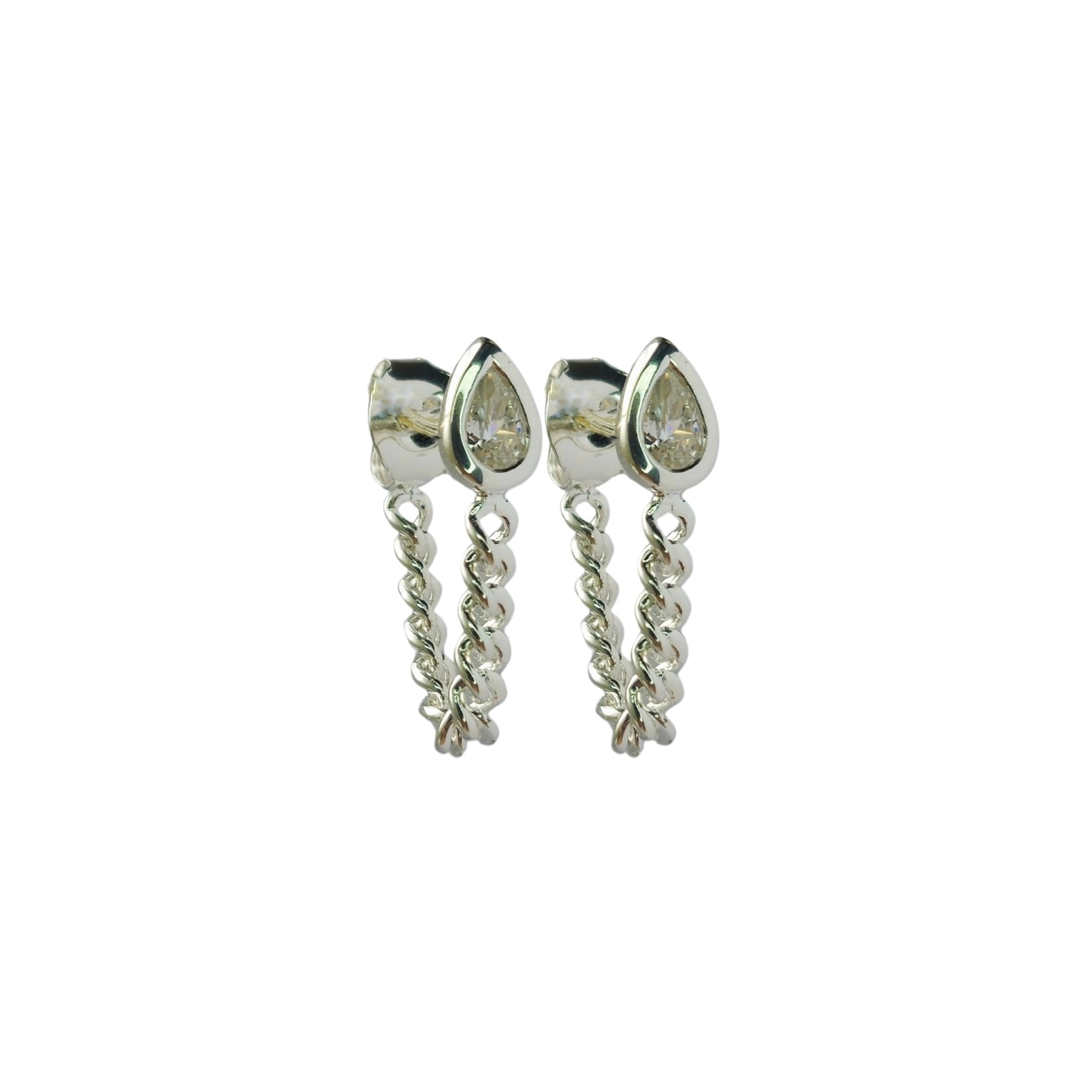 Areia Jewellery Women's Silver / White Aura Earrings Silver In Multi