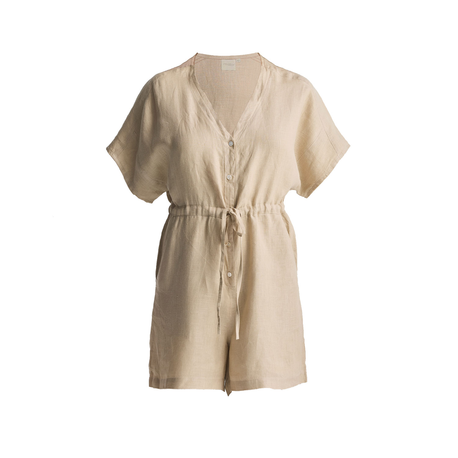 Reistor V Neck Drawstring Romper