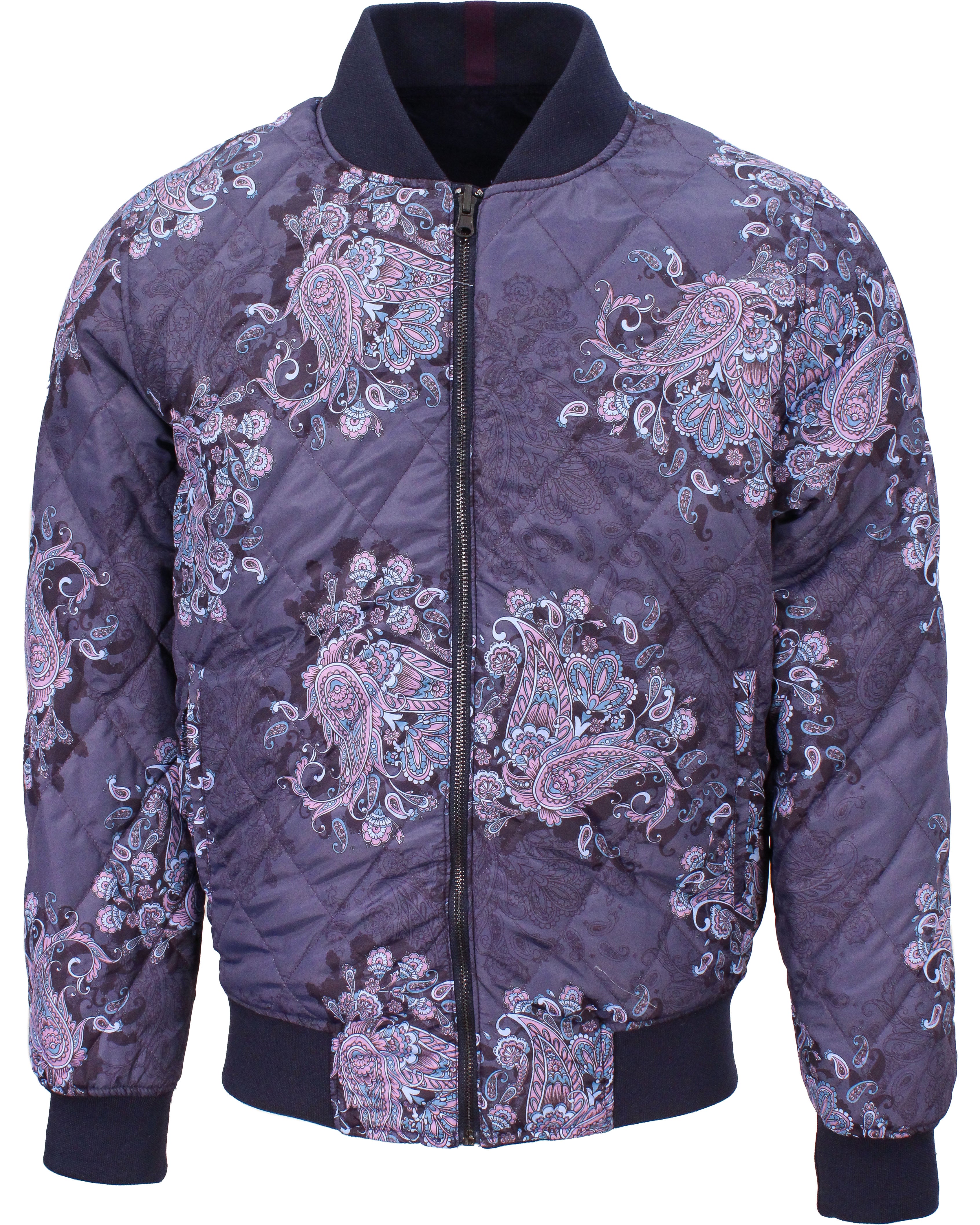 Lords Of Harlech Men's Blue Don Reversible Jacket - Navy In Blue