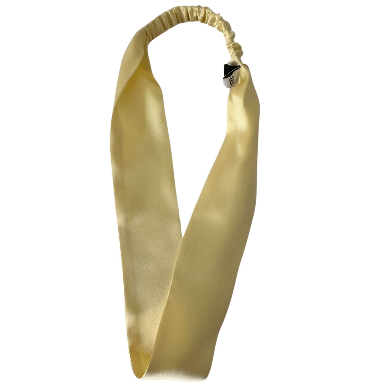 Sylki Women's Yellow / Orange Silk Headband - Thin - Yellow