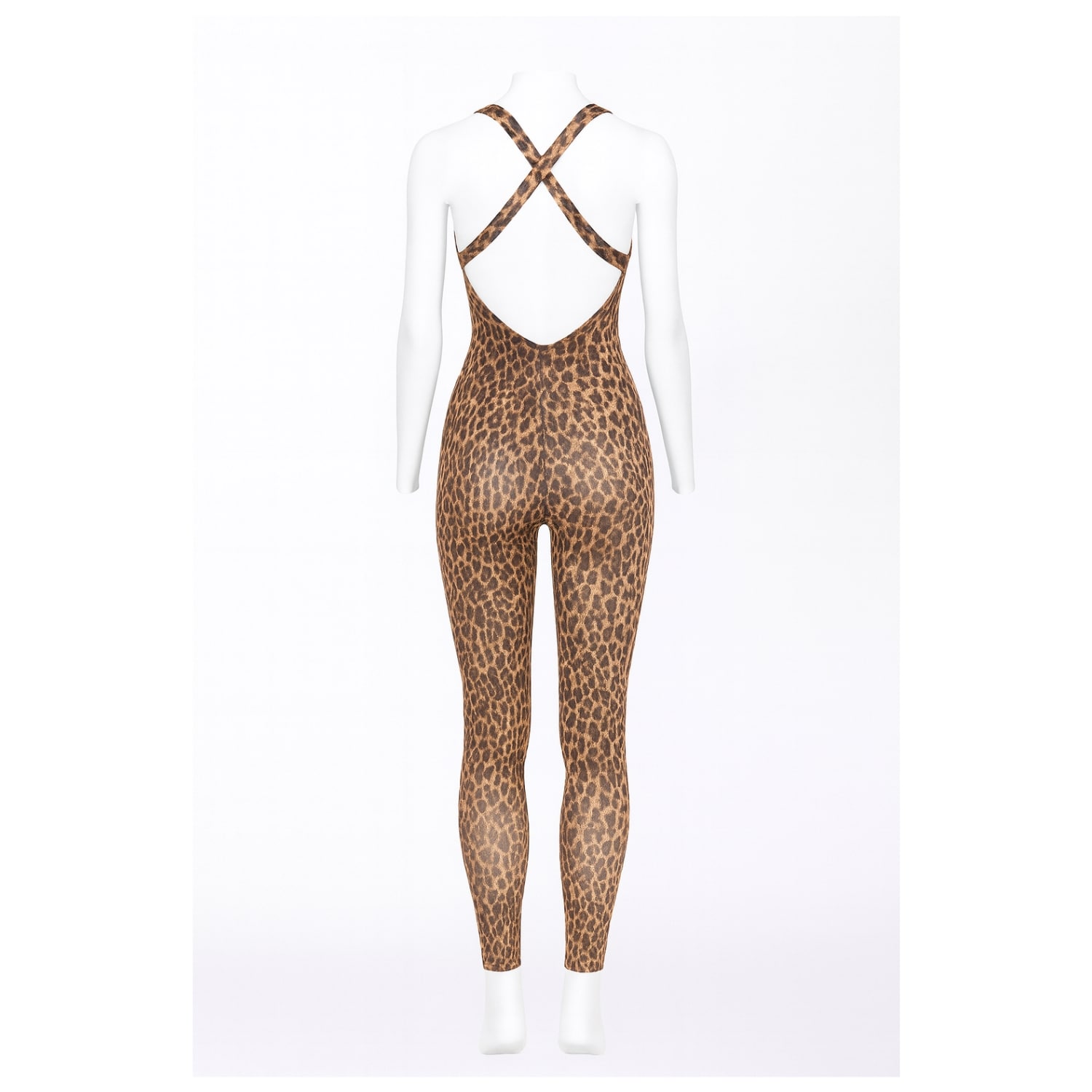 Altra Volta Women's Leopard Print Open-back Jumpsuit