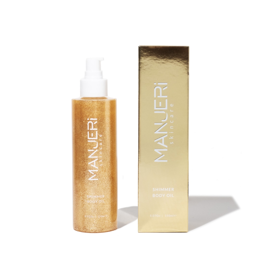 Manjeri Skincare Gold Sunglow Shimmer Body Oil In Gold