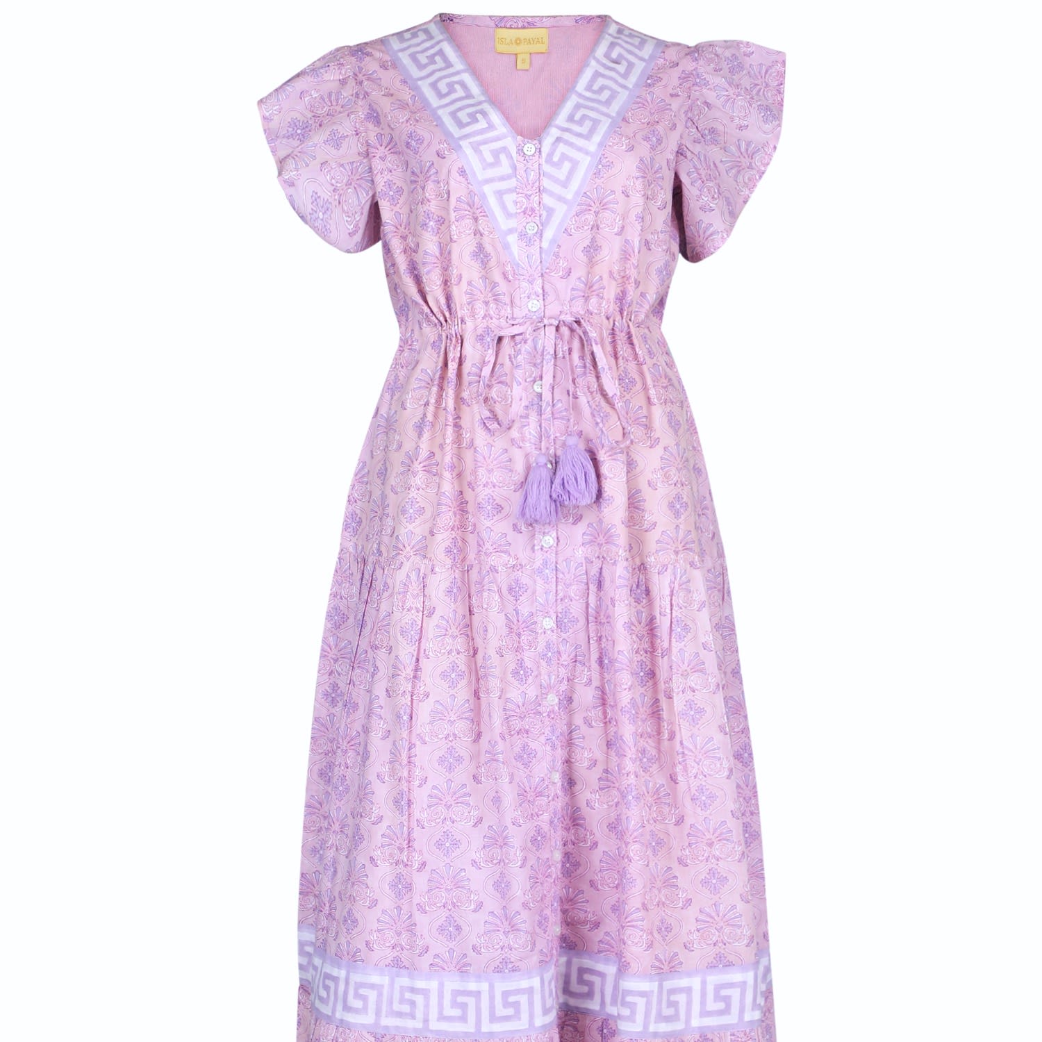Islapayal Women's Pink / Purple Amalfi Maxi In Pink/purple
