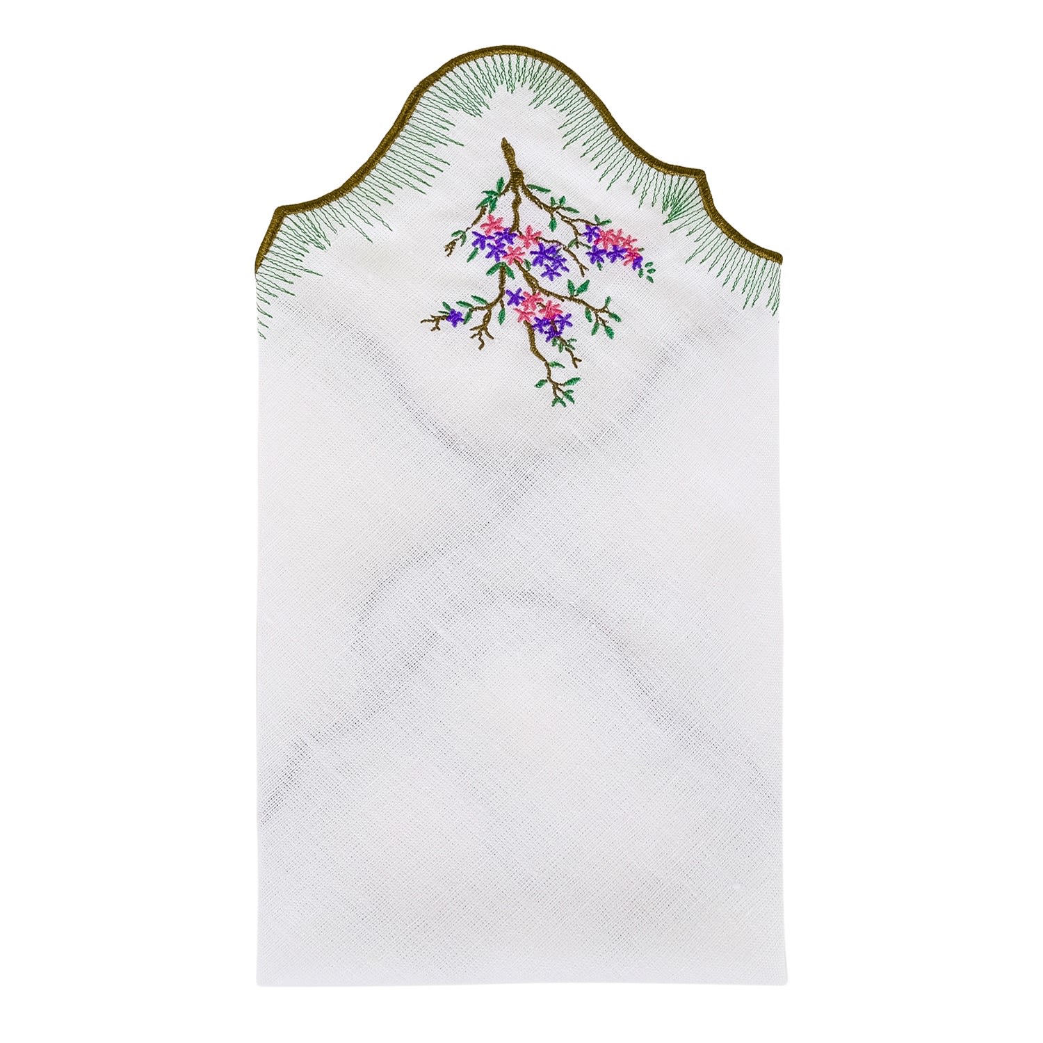 Km Home Collection Initium Linen Napkin Set Of 2 In Multi