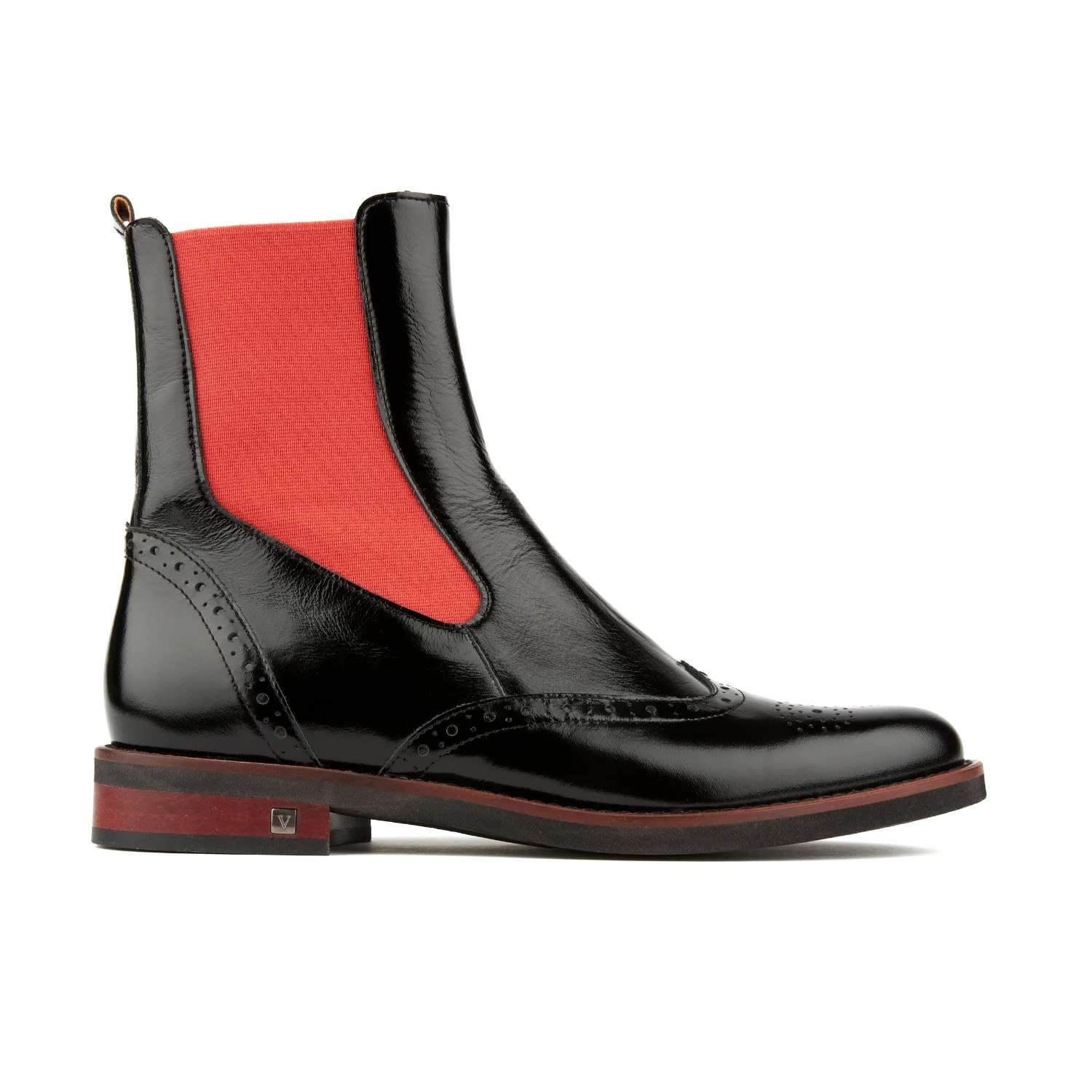 Black / Red Catherine - Black & Red - Women’s Ankle Boots 6 Uk Embassy London Usa