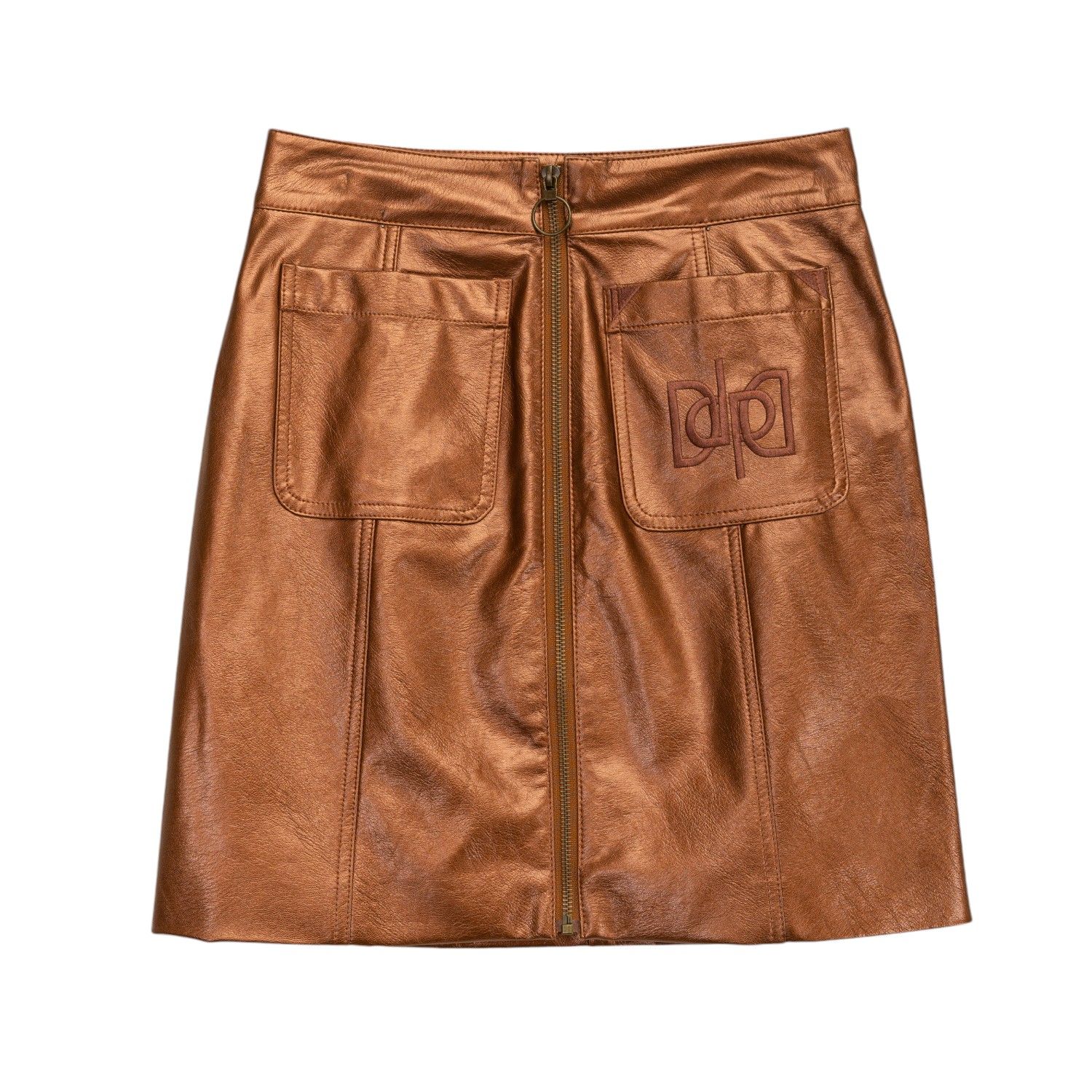Dolores Promesas Women's Gold Bella Metallic Mini Skirt In Gold