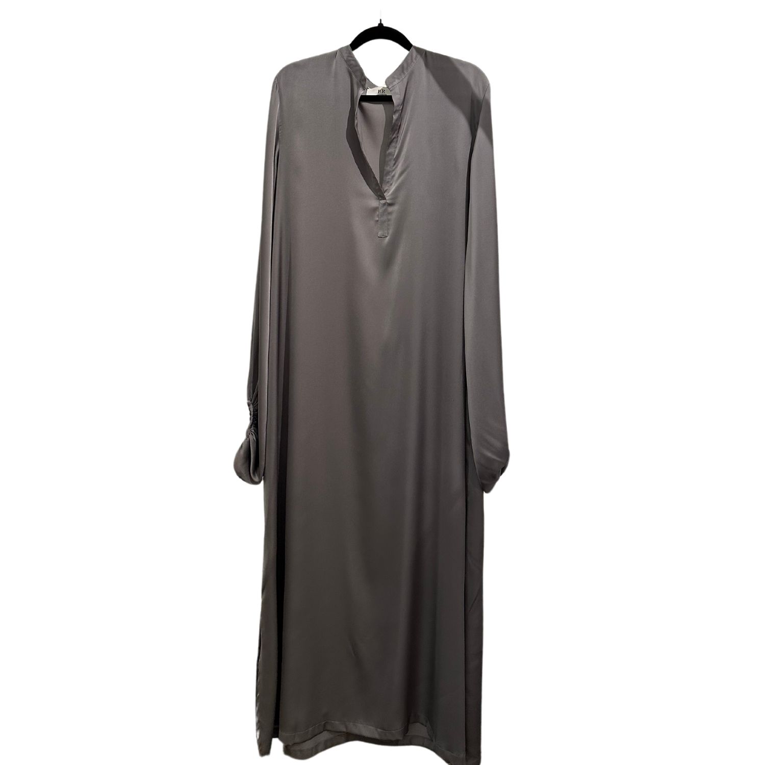 Women’s Grey Silk Kaftan One Size Silkylicious Llc