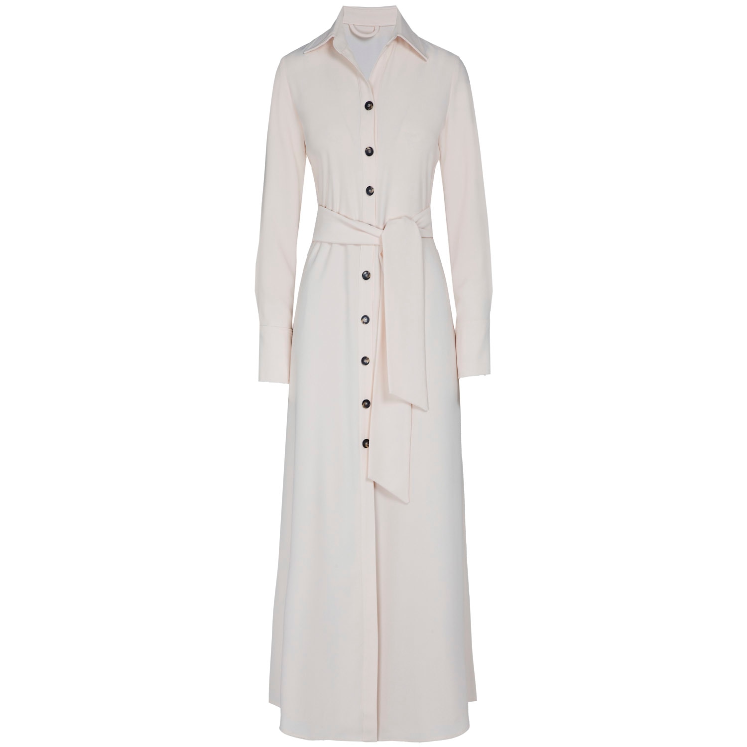 The Extreme Collection Women's White Ecru Crepe Cornelia Shirt Dress