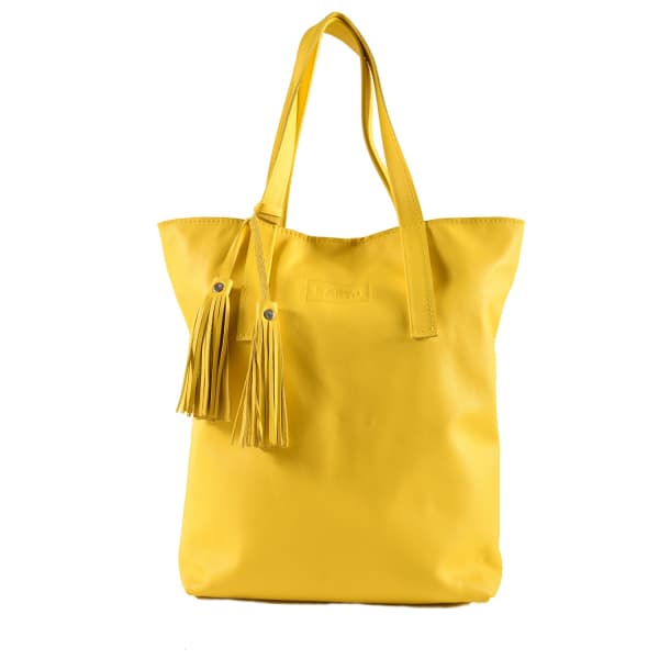 natural leather tote