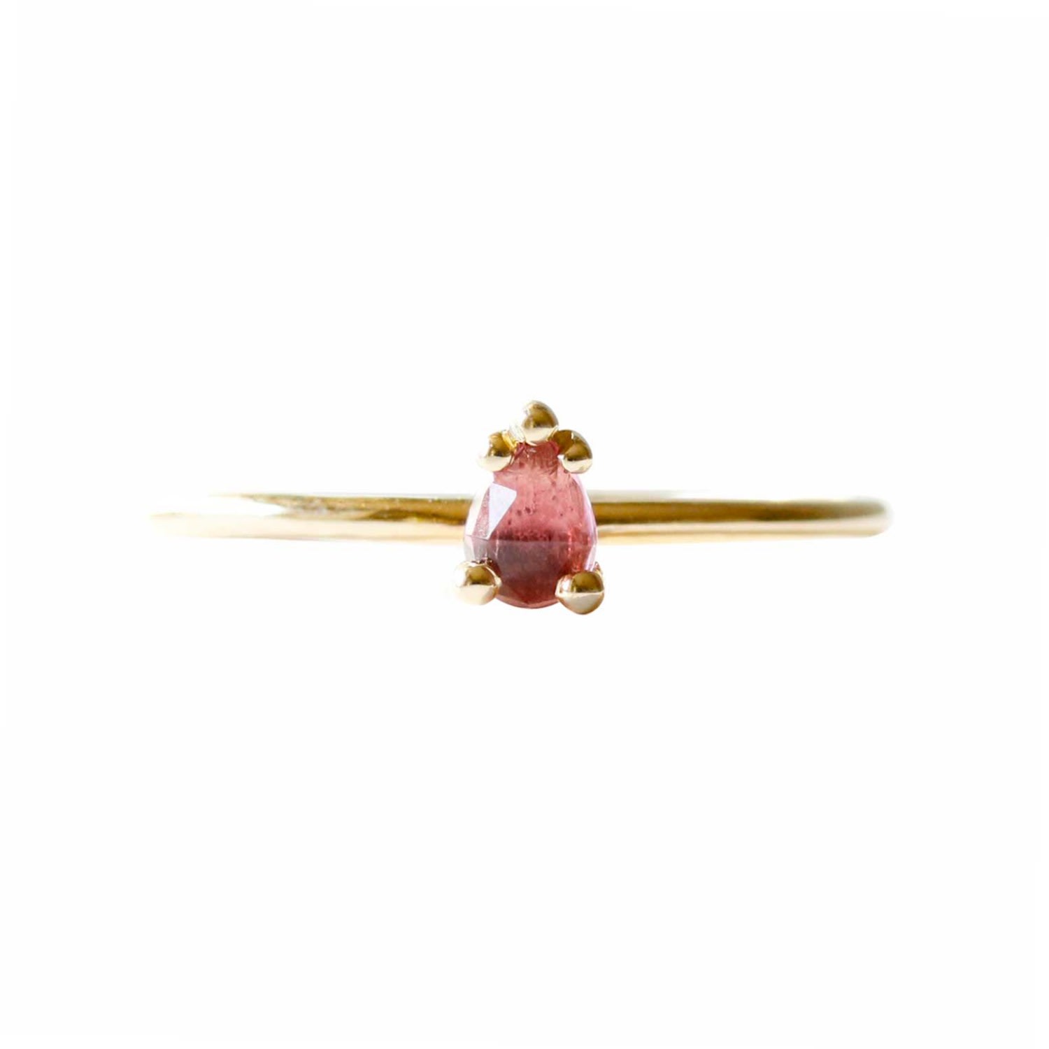 Lee Renee Women's Pink Tourmaline Ring - Gold In Gold