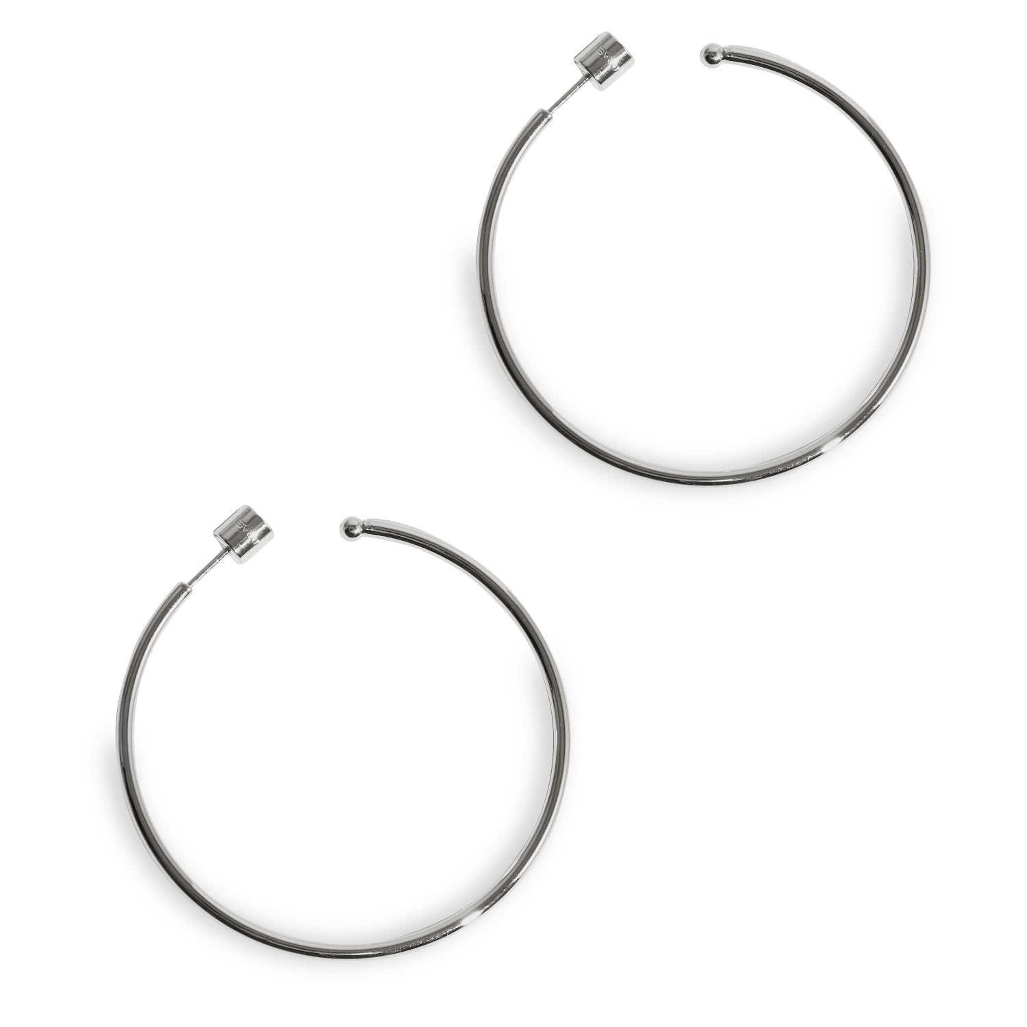 Drae Collection Women's Hazel Hoops Large Silver In Silver