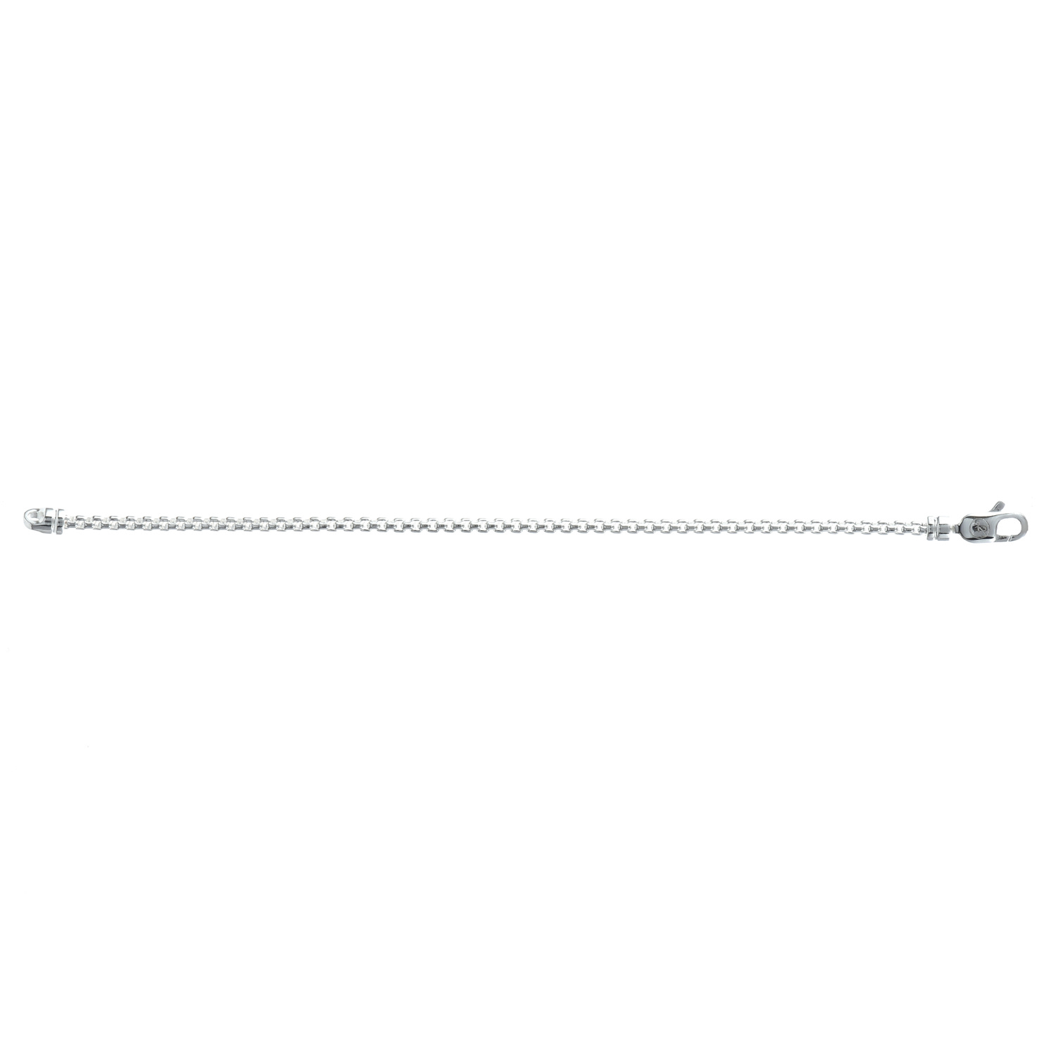 &lottie Women's Silver Box Chain Bracelet