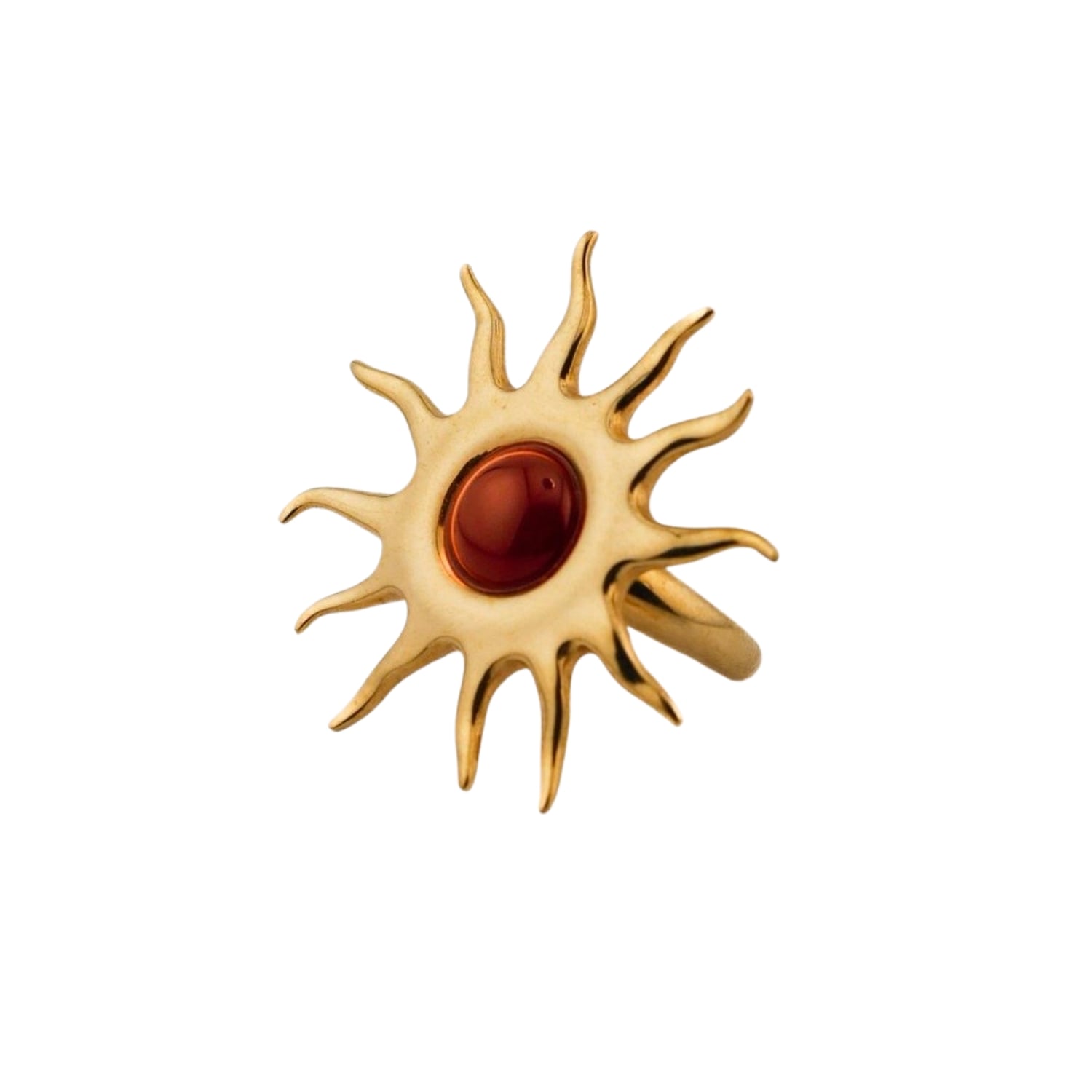 Women&rsquo;s Gold Solar Ring | Parure London