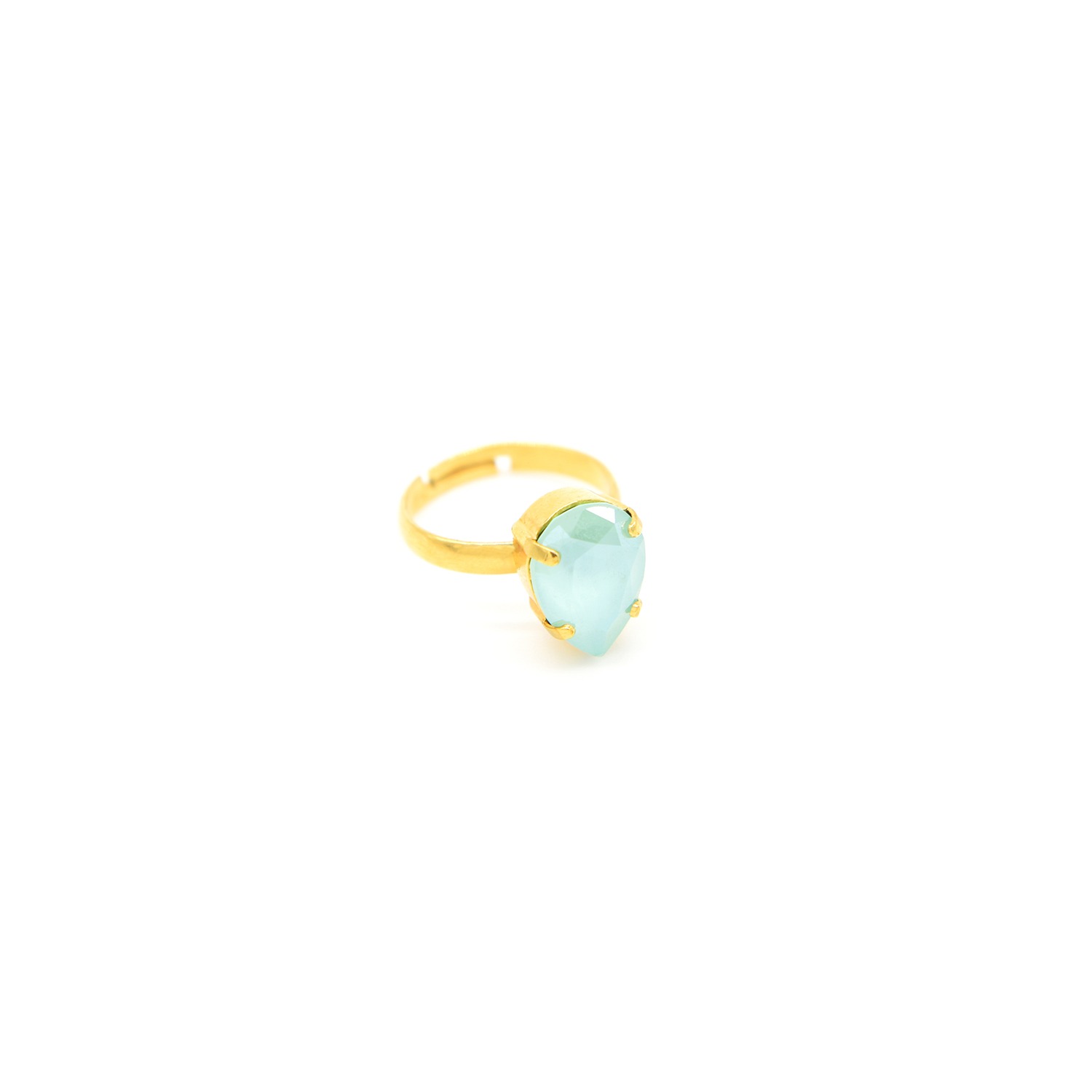 Rosaspina Firenze Women's Mint Green Drop Ring In Green