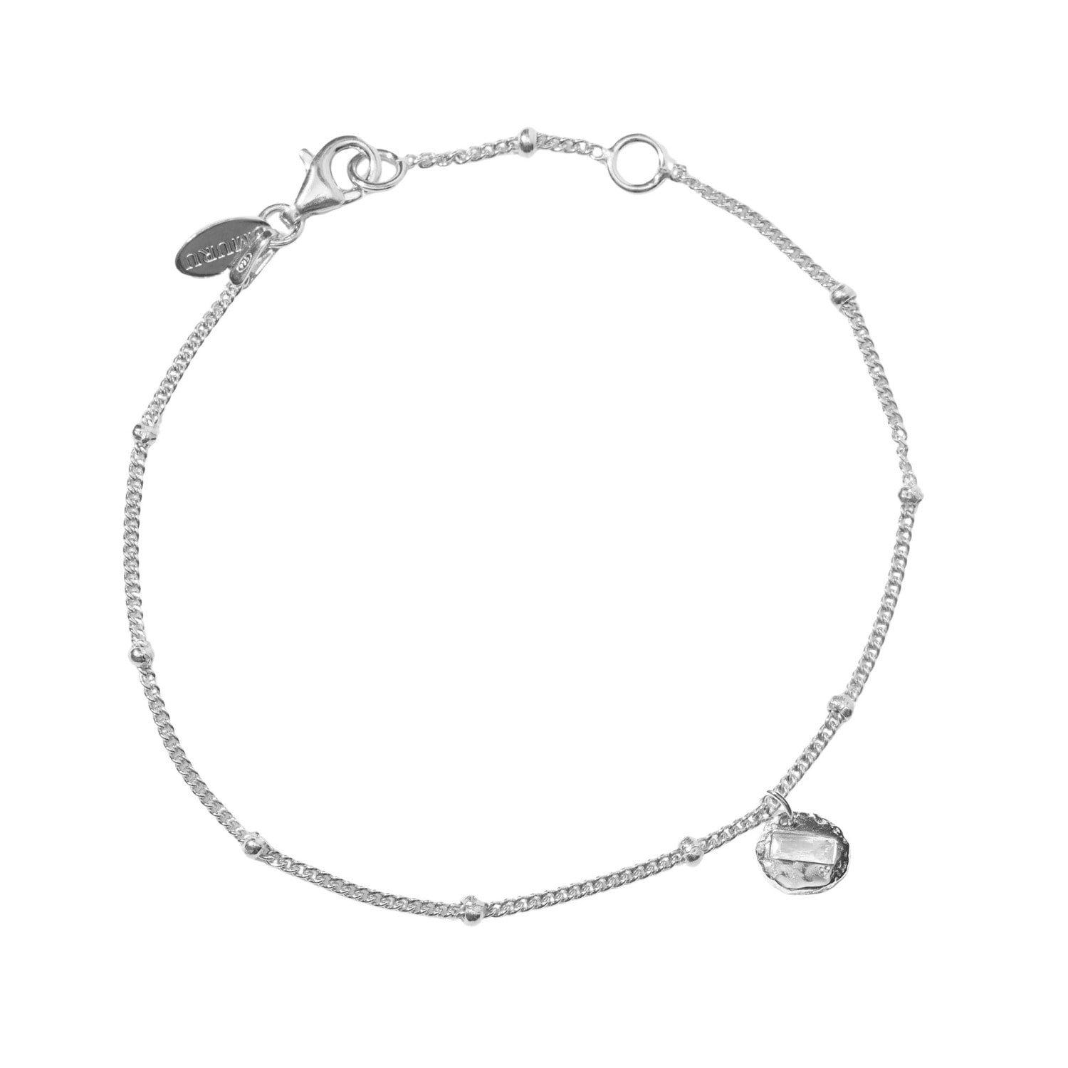 Muru Women's April Birthstone Bracelet Silver In Silver