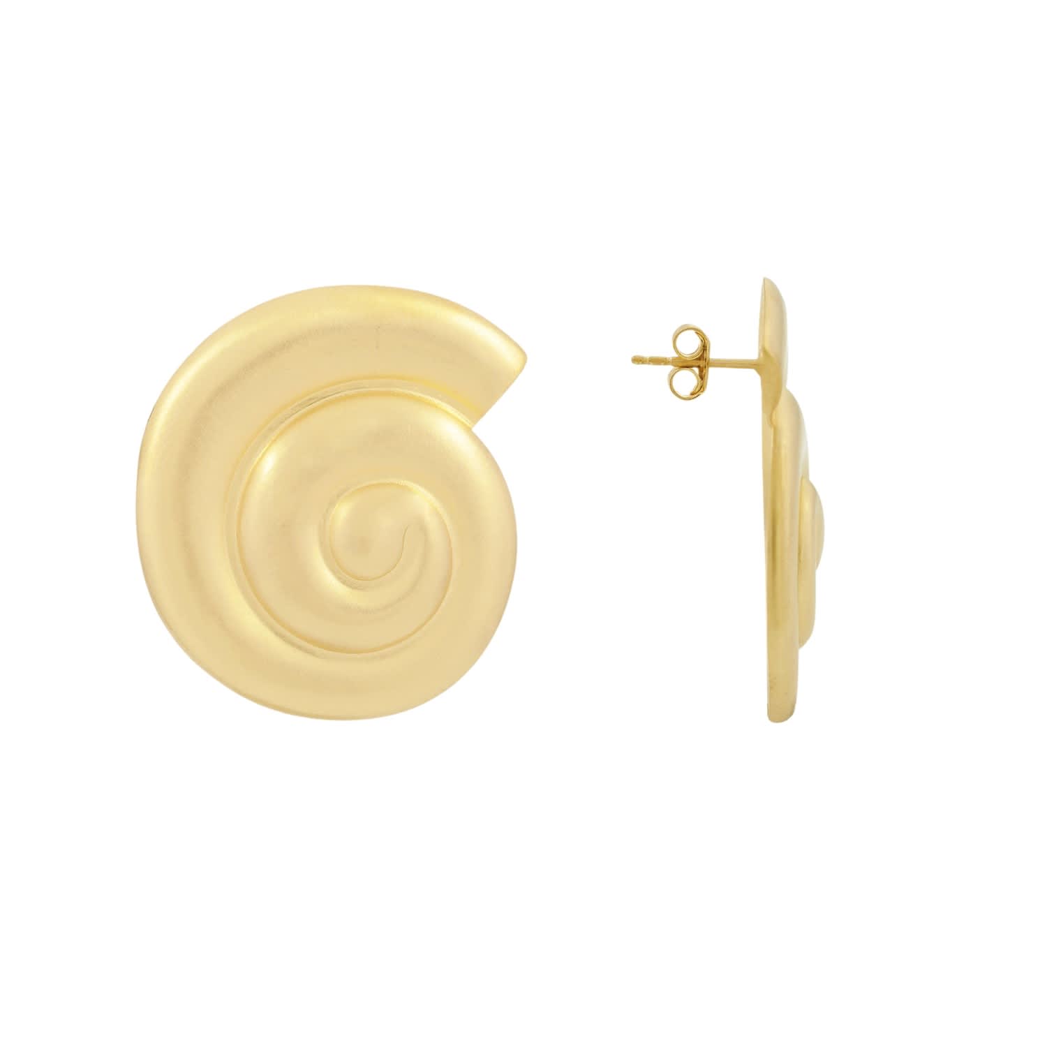 Snail shell hot sale earrings