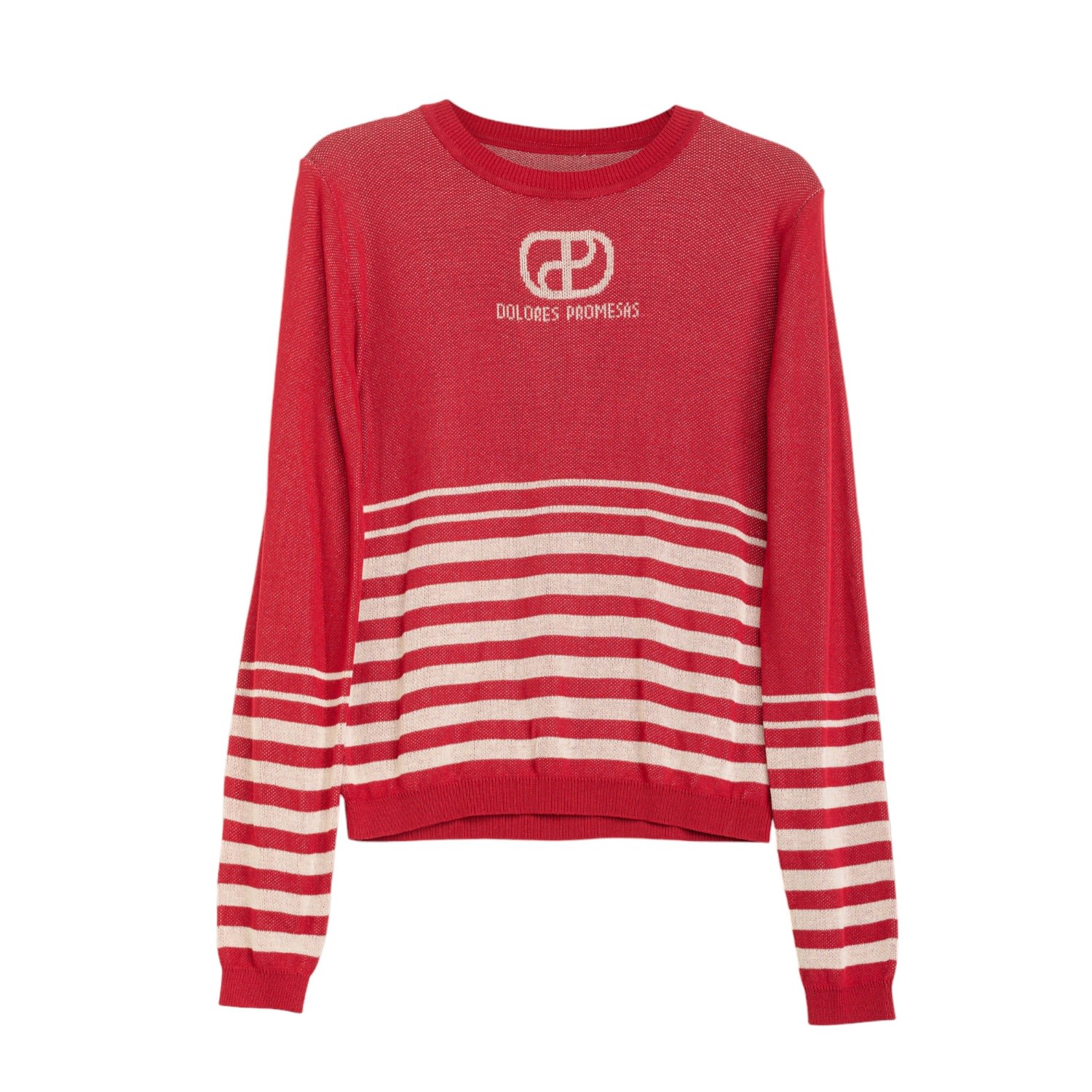 Women’s Red Garnet Striped Knitted Sweater Small Dolores Promesas