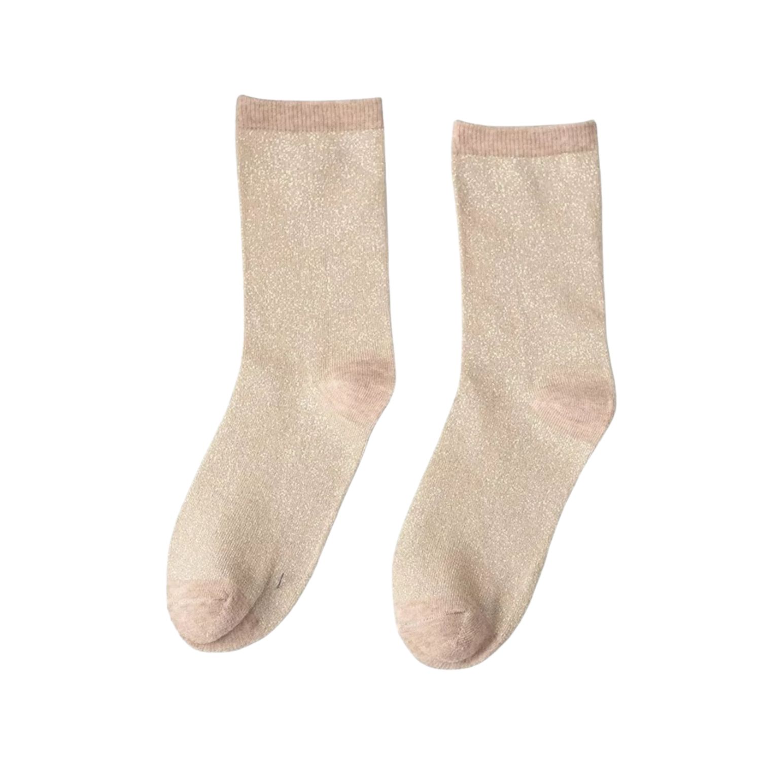 High Heel Jungle By Kathryn Eisman Women's Brown Lurex Trouse Sock - Champagne In Brown