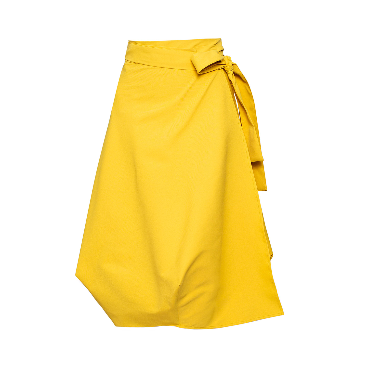 Women's Orange Wrapped Skirt In Yellow | Extra Large | Bianca Popp