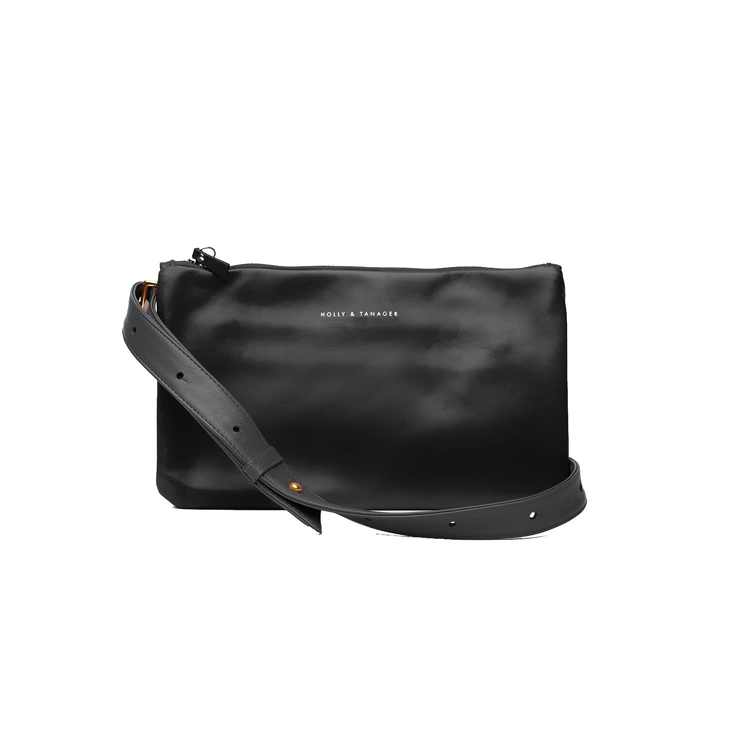 black crossbody clutch