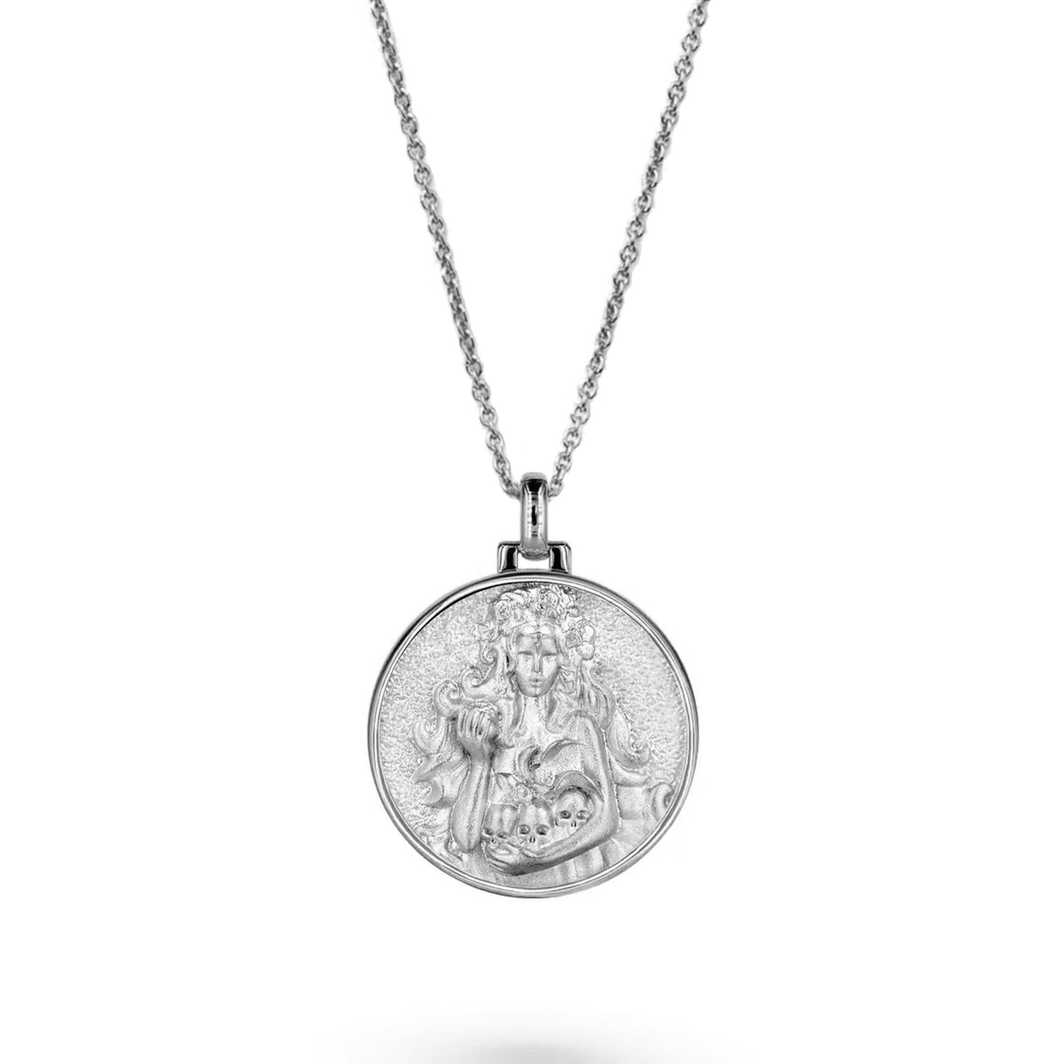 Vermaye Switzerland Women's Persephone Necklace Silver Cablechain In Silver
