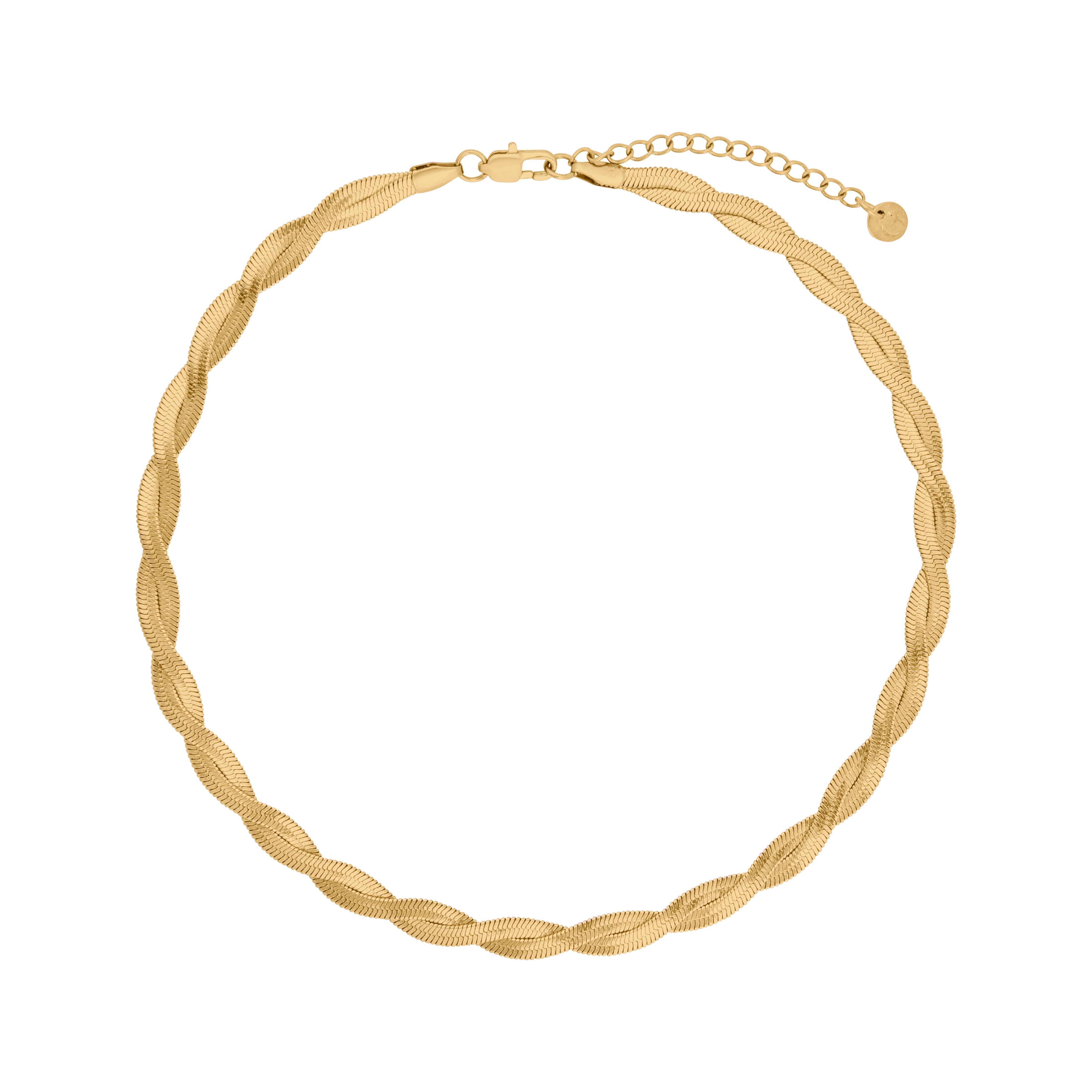 Women’s Twisted Snake Chain Necklace In Gold Gold Trip