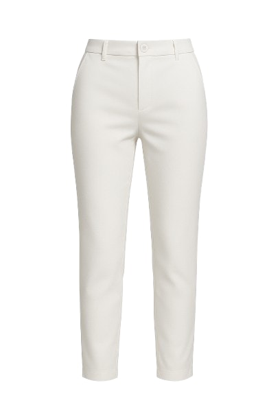 Conquista Women's Classic Straight Pants White In White