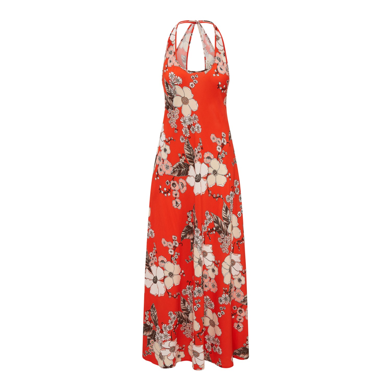 Women’s Lena Maxi Dress - Red Medium Nooki Design