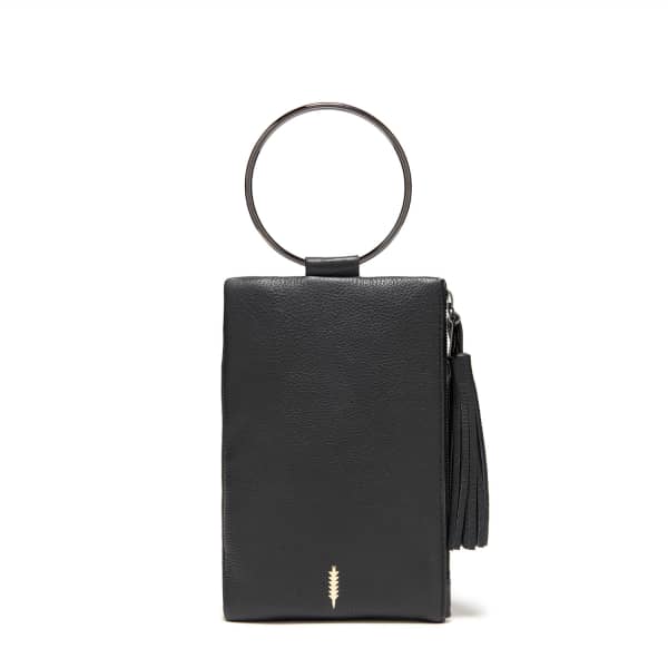 THACKER NEW YORK Nolita Clutch in Black Gunmetal