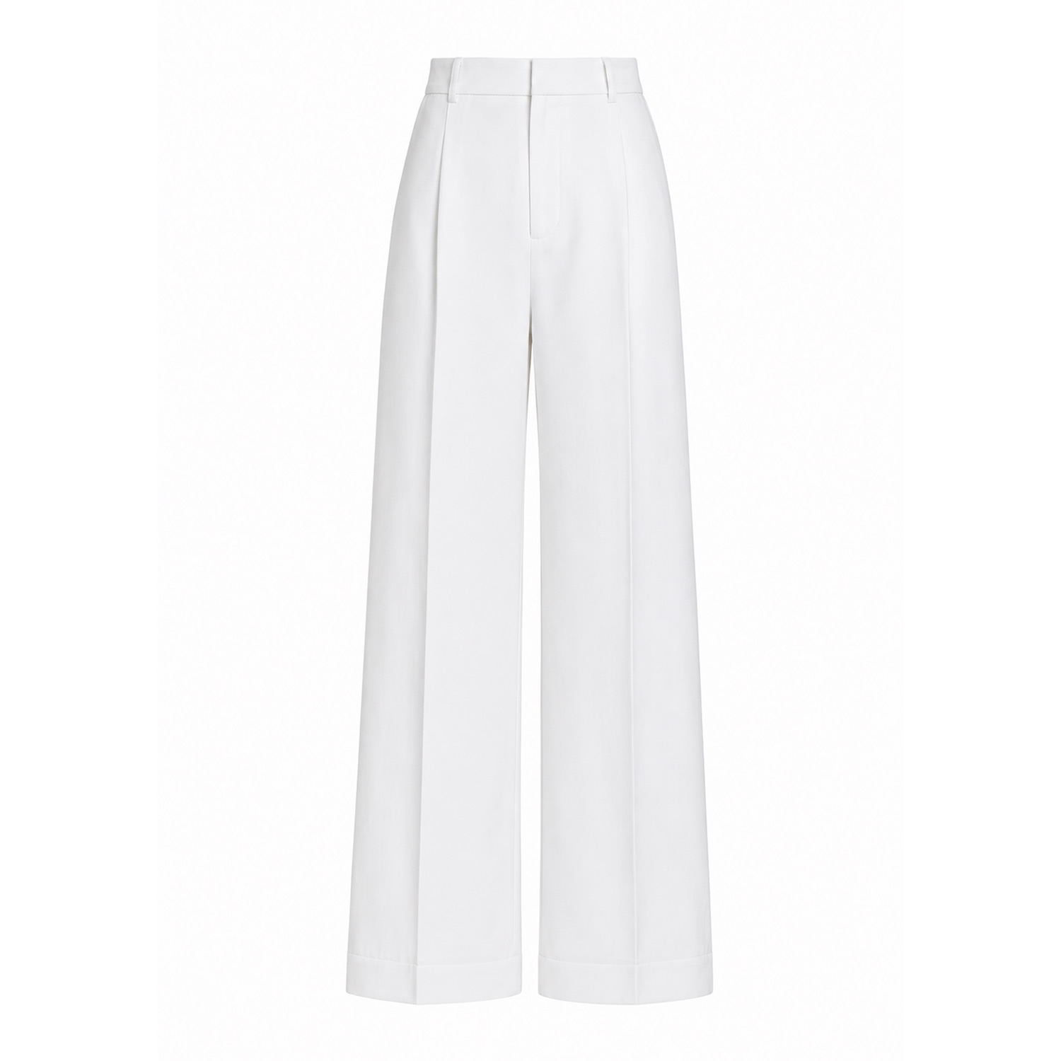 Richa Sharma Women's White Handcrafted Banana Crepe Wide Leg Trousers In Ivory
