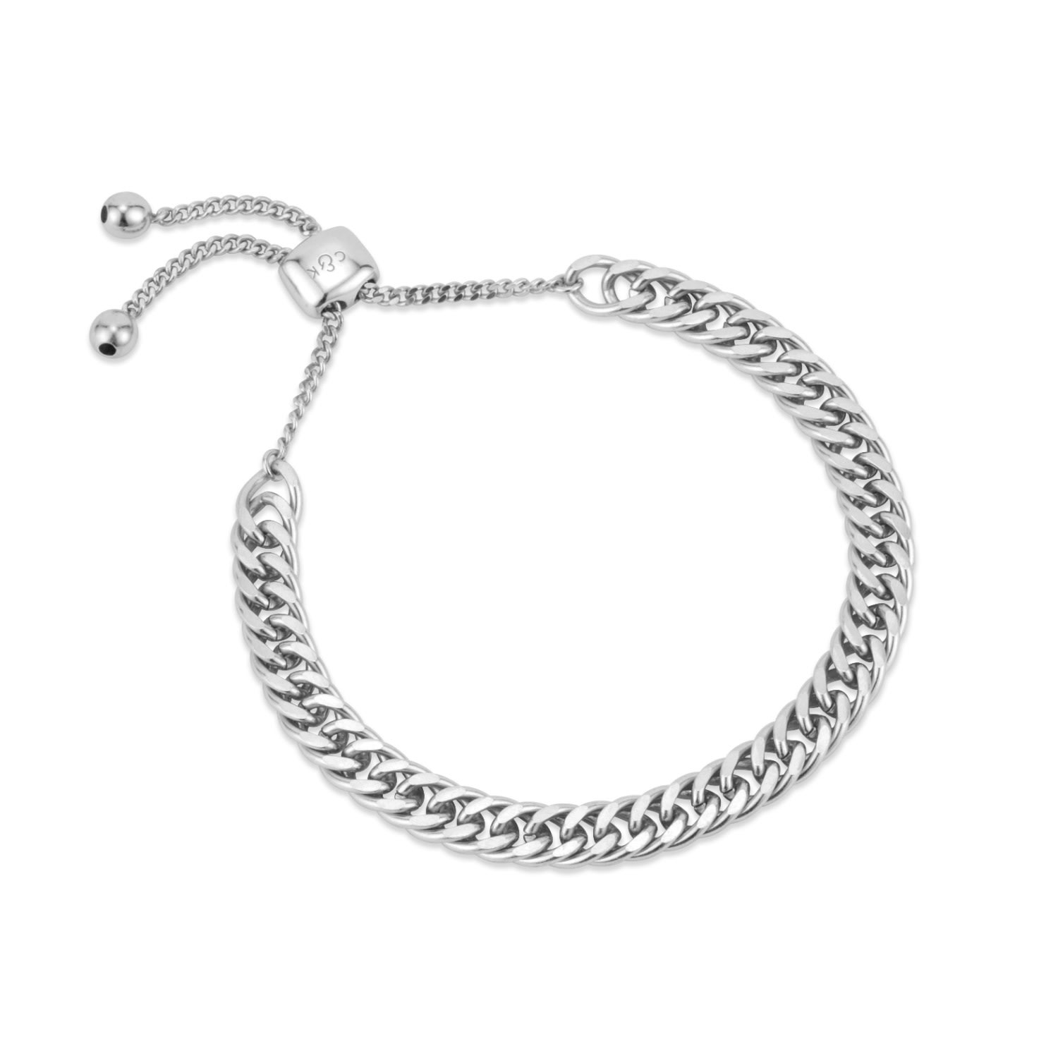 Coco & Kinney Women's Charlotte Chain Bracelet In Silver In Silver