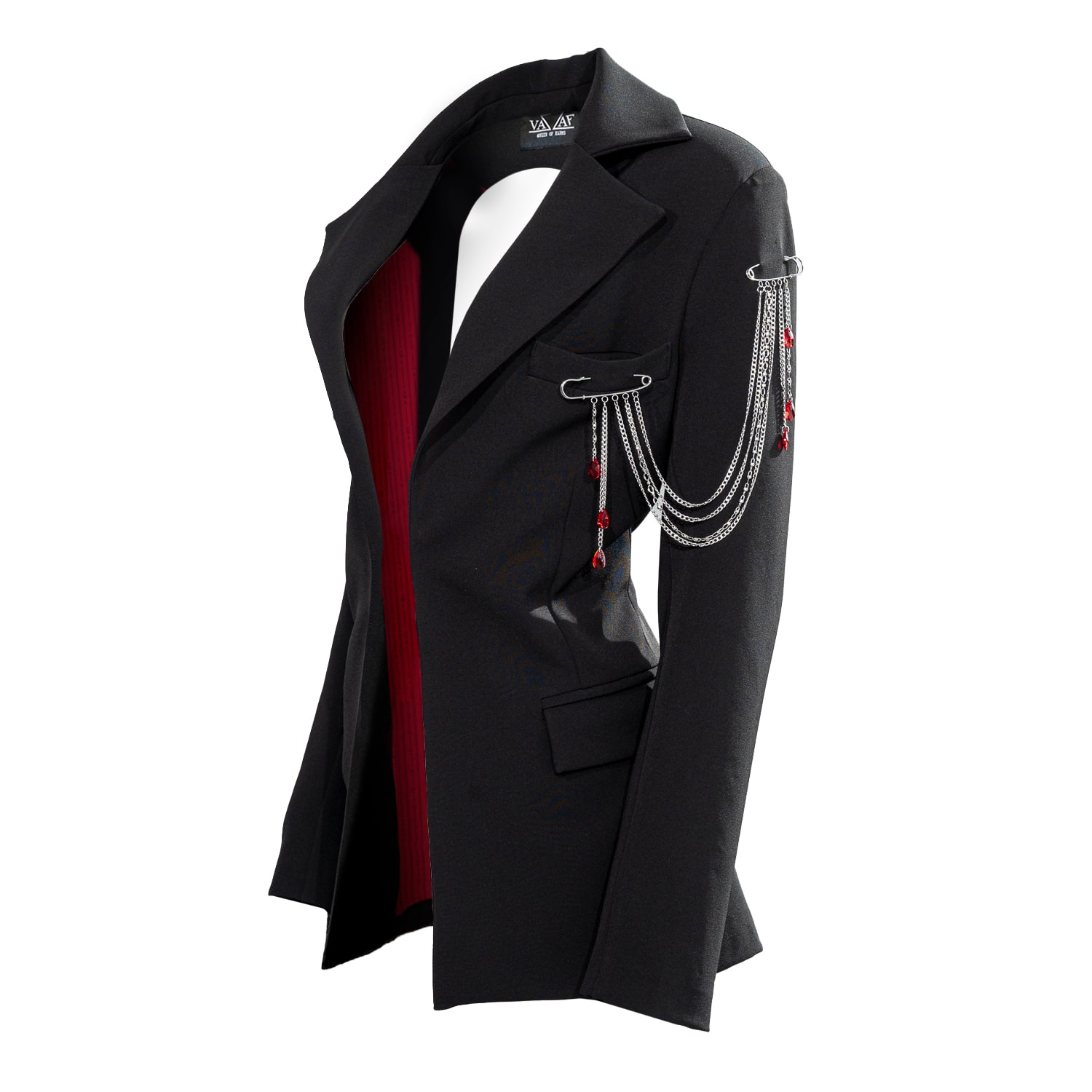 Vazaf Women's Black / Red / White Eclipse Blazer