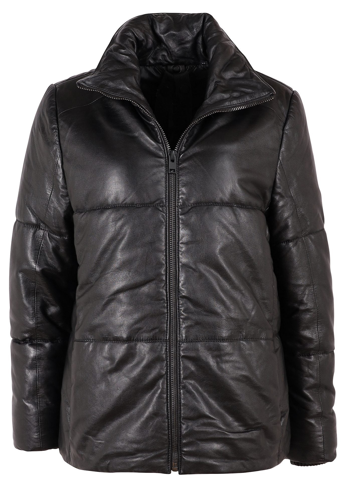 Shop Mauritius Women's Evia Cf Leather Jacket, Black
