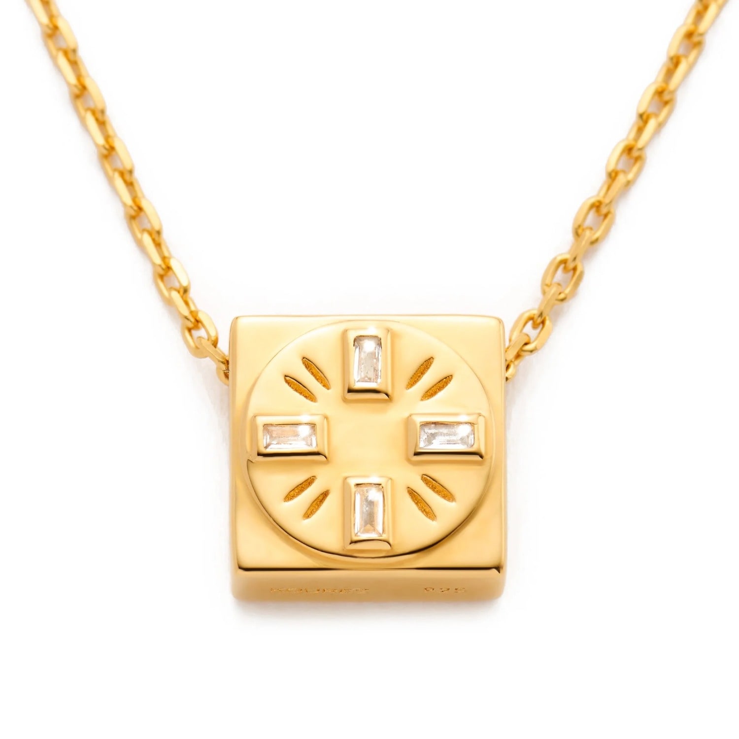 Women&rsquo;s Gold &rsquo;Trust In The Timing&rsquo; Necklace Pendant Charm | Kouree