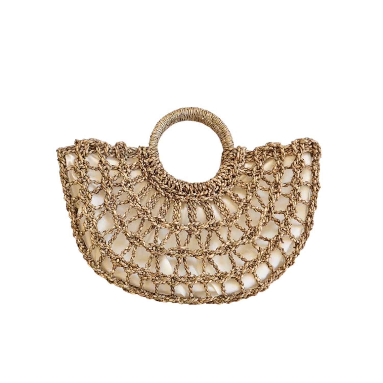 Ohsun Women's Neutrals Inga Straw Beach Tote