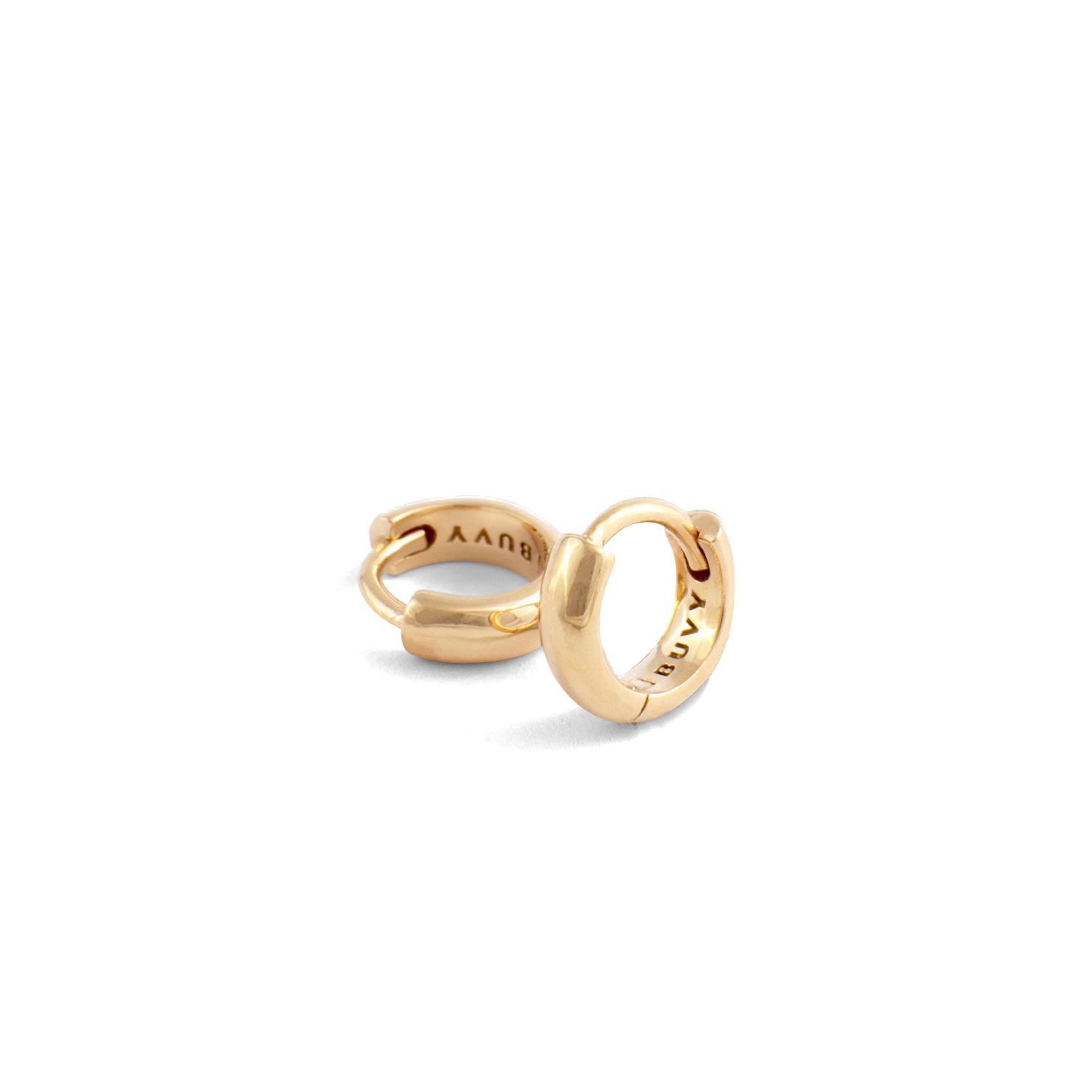 Women’s Gold Mini Huggie Hoop Earrings Buvy Jewellery