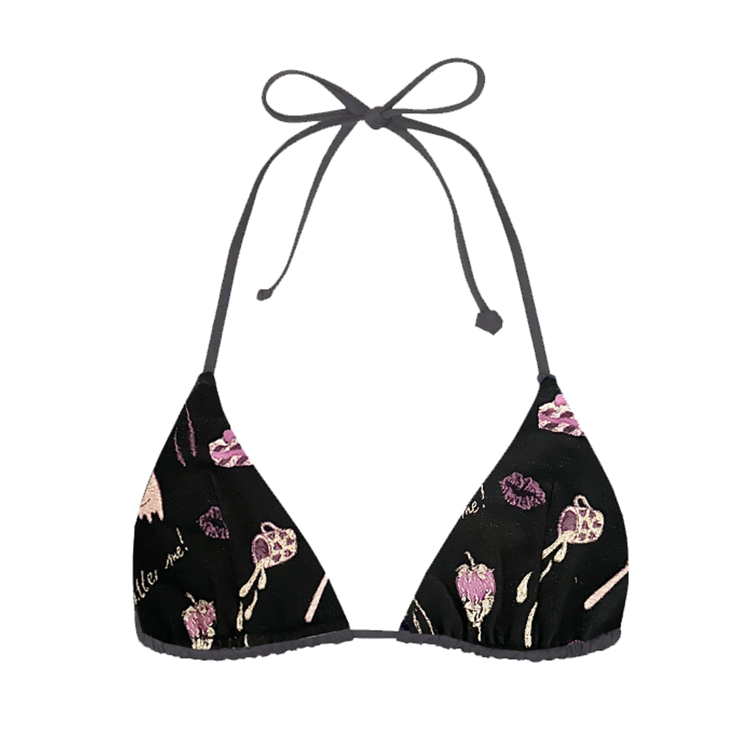 Geegee Collection Women's Black Verano Bikini Top In Black