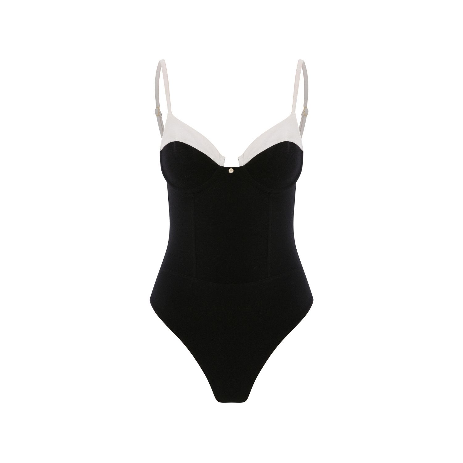 Women's Black Clair Swimsuit | Medium | House of Silk