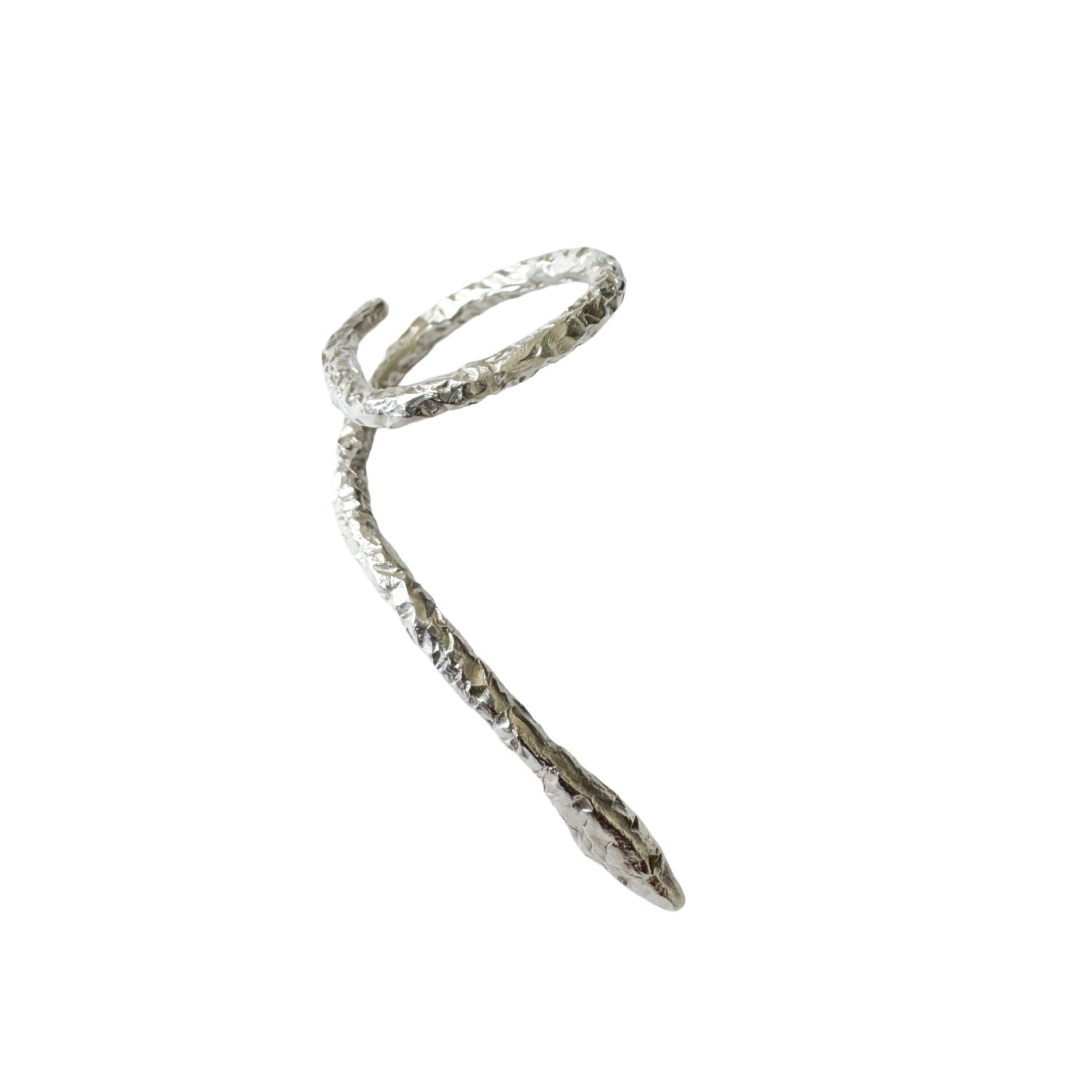 Kaho Design Women's Silver Lya Snake Ring
