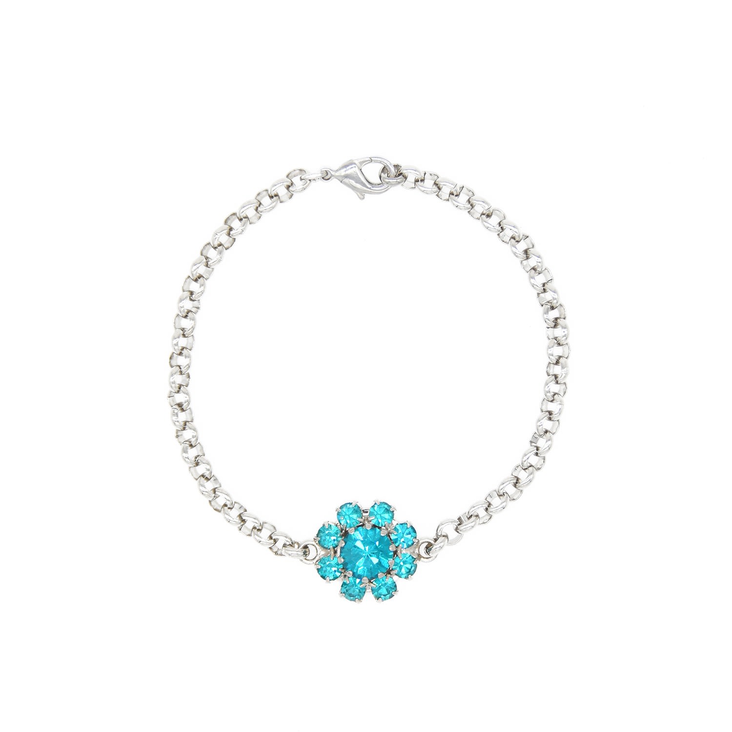 Rosaspina Firenze Women's Green Florentine Garden Bracelet In Blue Zircon In Green