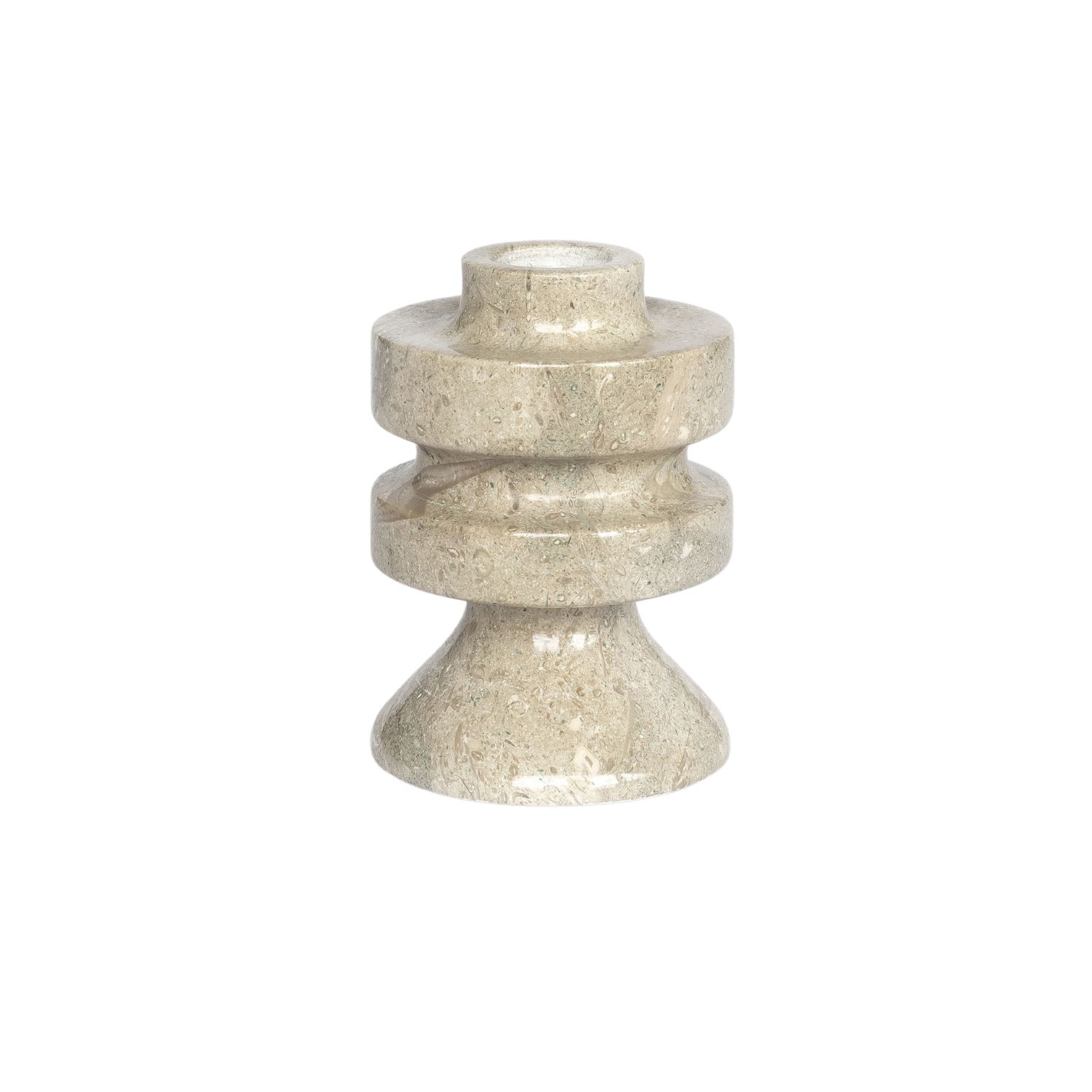 Urban Society Studio Neutrals Luca Marble Candle Holder - Mini