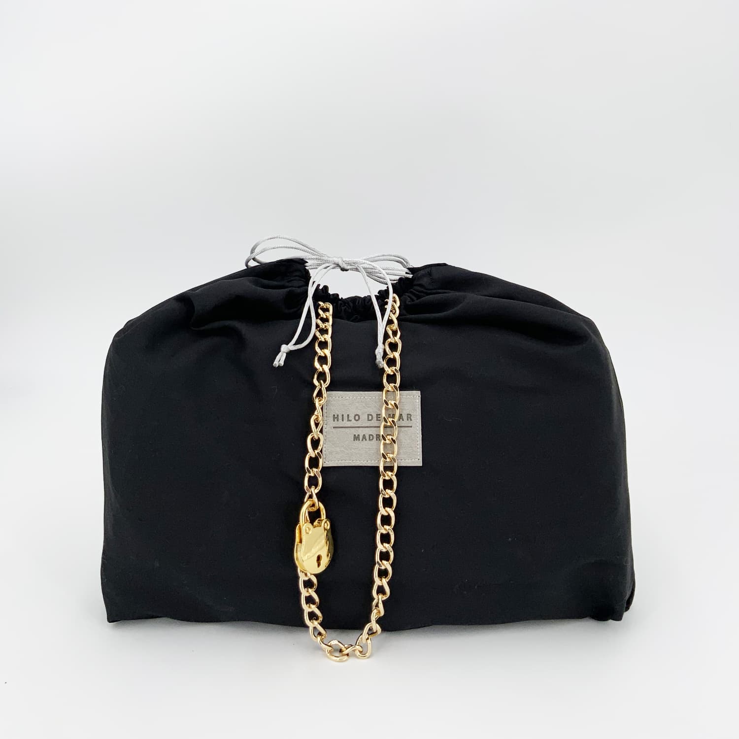 Biquino - Hand Knitted Recycled Paper Bag With Charms - Pink