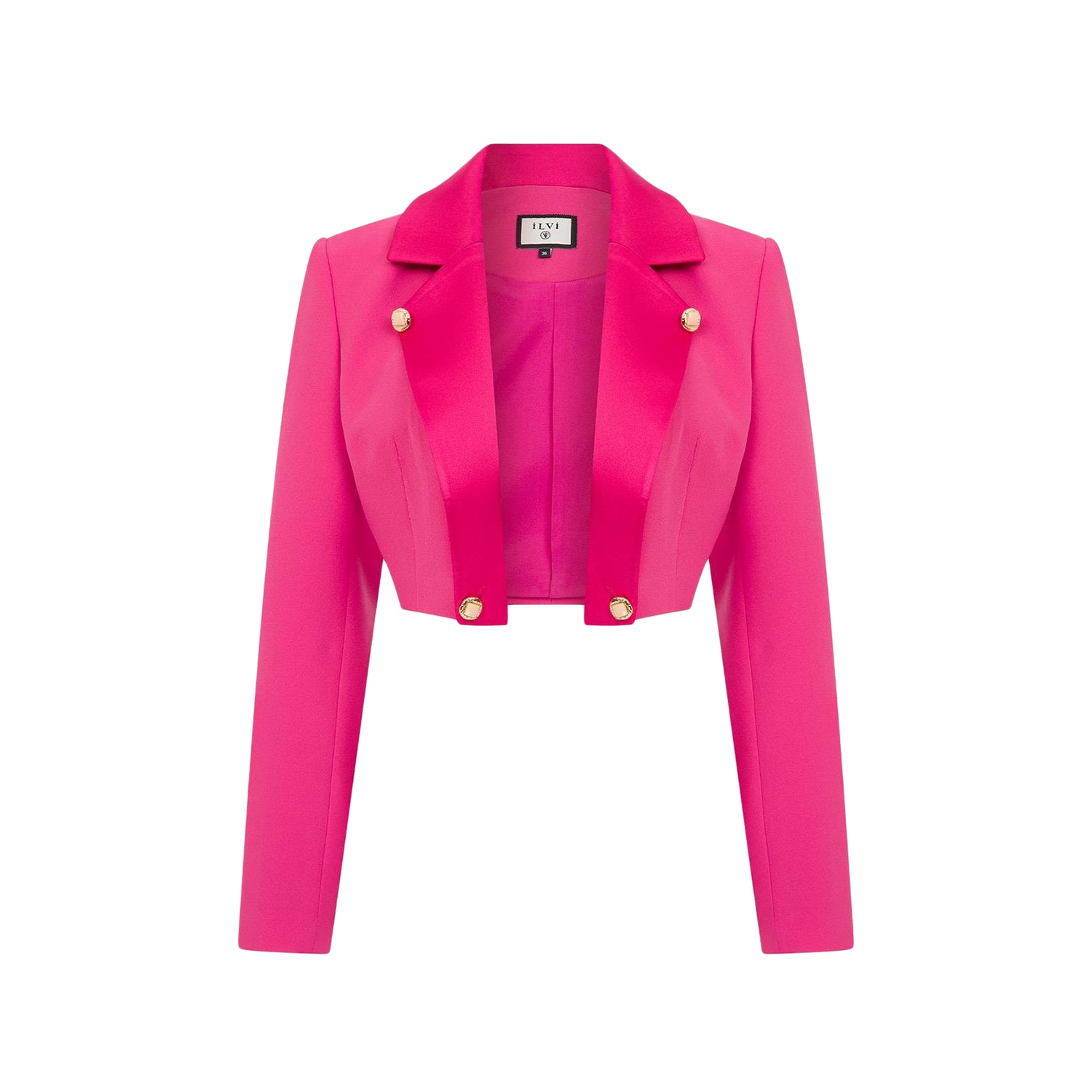Vian Pink Women's Crop Jacket | Small | Ilvi